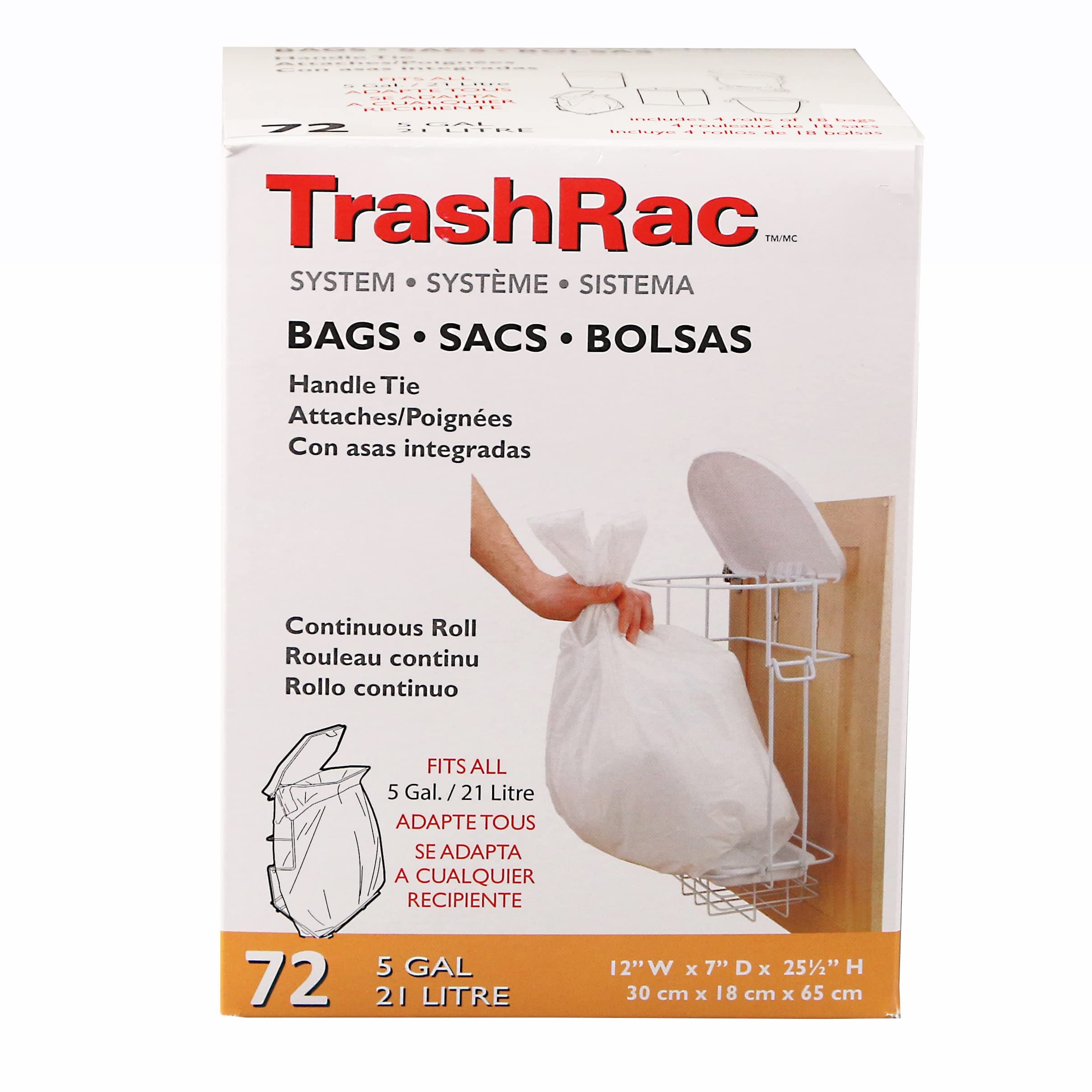 Refill Bags 87072 For 5 Gallon Frame - 72 Count