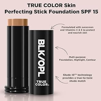 BLK/OPL Skin Perfecting Foundation Stick, SPF 15 Buildable & Blendable Face Foundation Makeup with Matte Finish - Full Coverage, Color Correcting & Sculpting - Hypoallergenic (Sierra Slay)