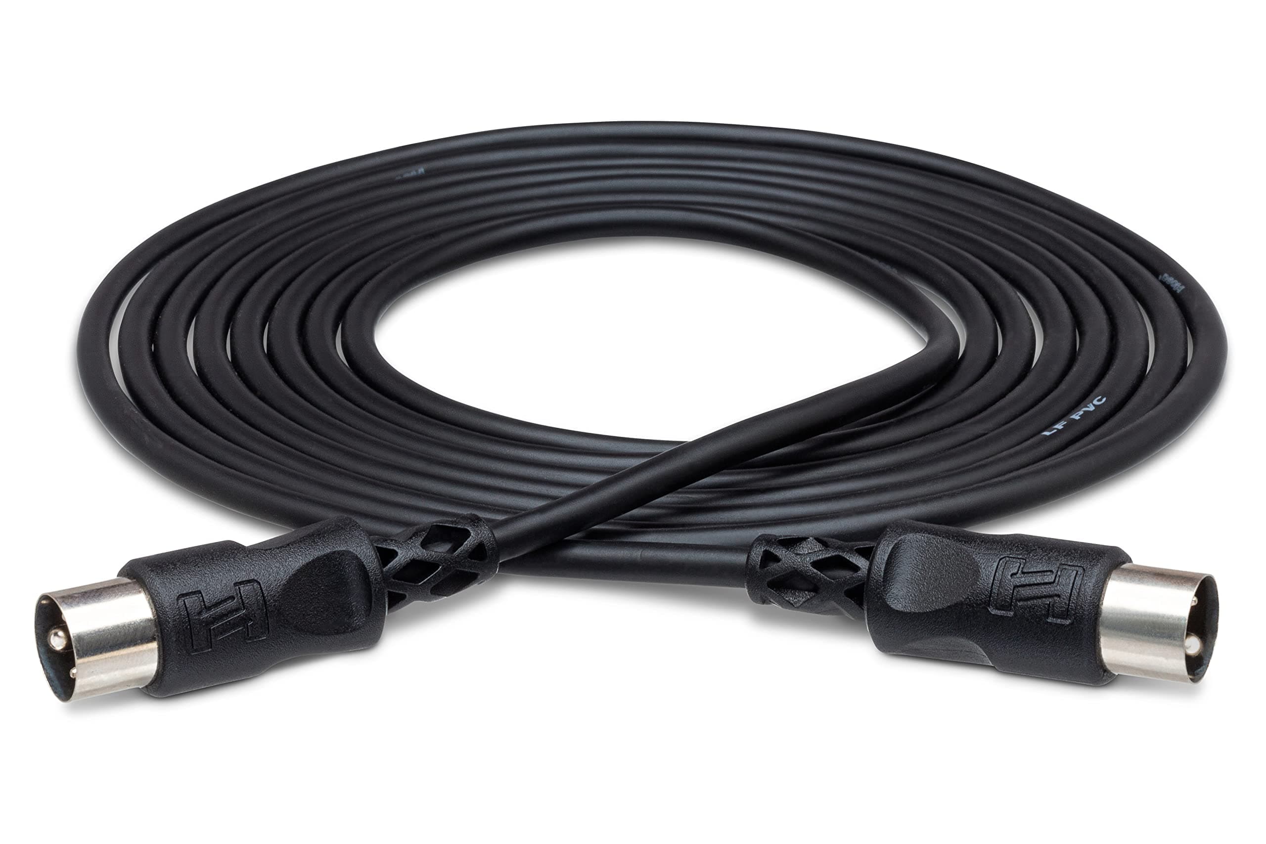 MID-301BK MIDI Cable, 5-pin DIN to Same, 1 Foot