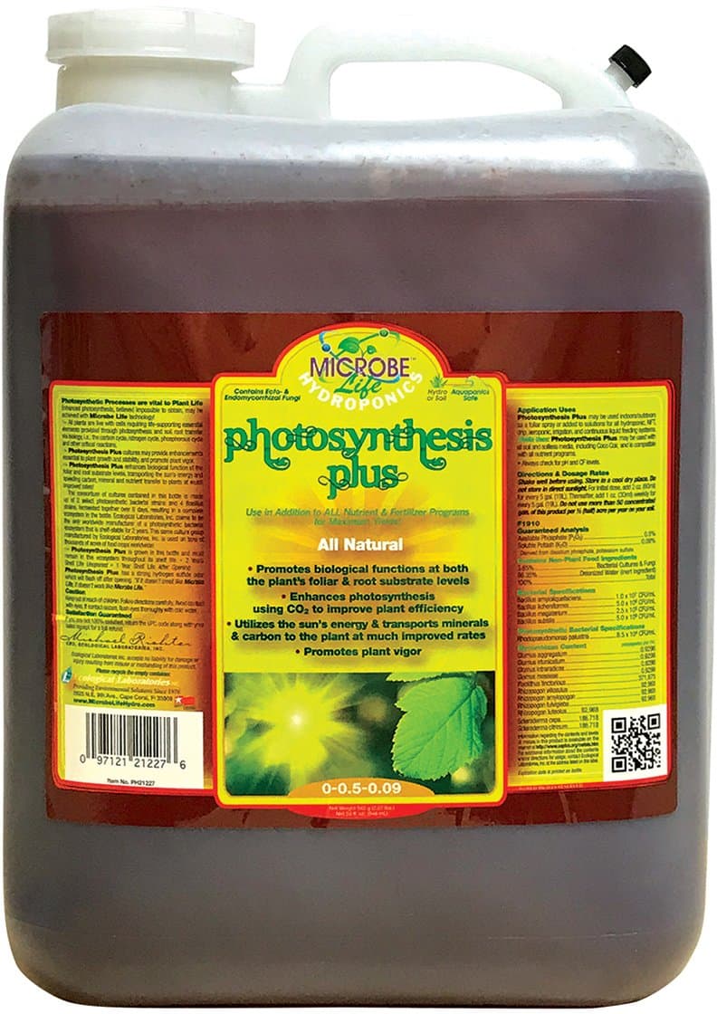 Microbe Life ML21772 Photosynthesis Plus Breakthrough Carbon Dioxide Conversion Growth Support Novel Live Culture Plant Food, 5 Gallon Jug