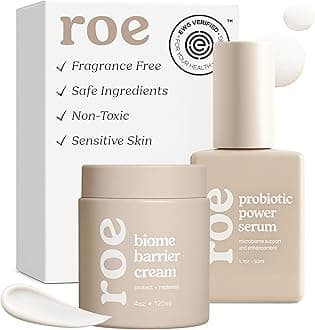 Roe Wellness Power Pair Probiotic Baby Power Serum & Biome Barrier Cream | Hydrating, Soothing, Clean Ingredients & Safe For All Skin (Power Pair)