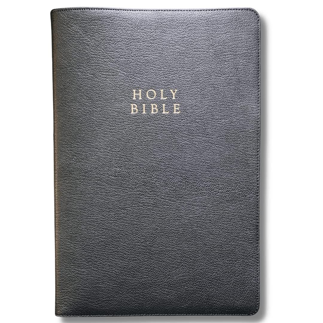 KJV Study & Devotional Bible – Edge-Lined Goatskin Leather (Black) | Thousands of Study Notes & Devotions | Edited by Joel R. Beeke, Michael Barrett, Gerald Bilkes