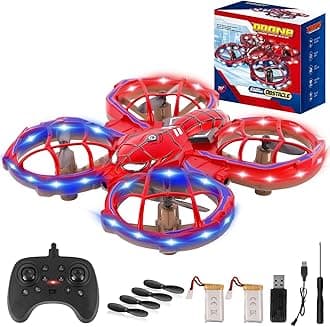 Toys for 8-12 Year Old Boys: Spider Drone for Kids Adults Gifts for 3 4 5 6 7 8 9 10 Years Old Boys Girls Birthday Presents Toy RC Helicopter Remote Control Plane with Led Lights 2 Batteries