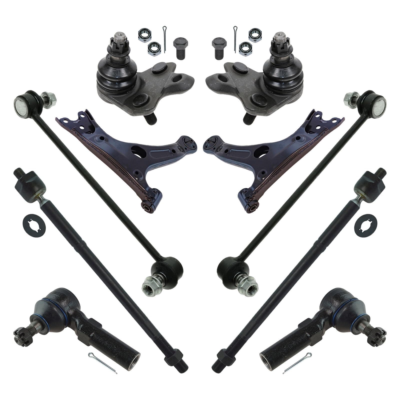 Front Steering & Suspension Kit Compatible with 2014-2018 Toyota Corolla