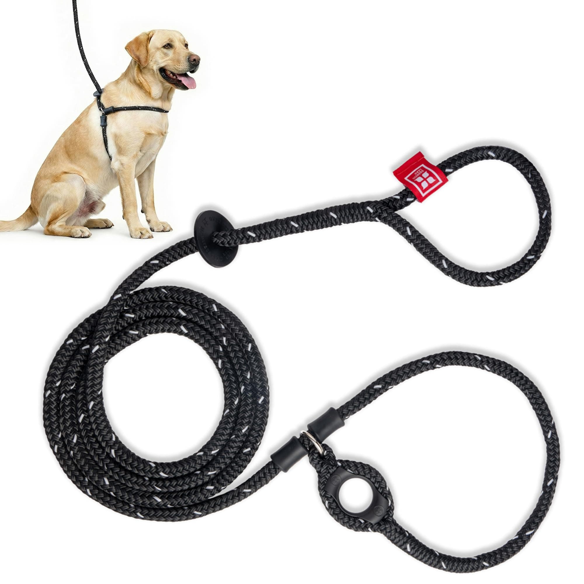 Escape Resistant, Reduces Pull Dog Harness, Medium/Large, Black