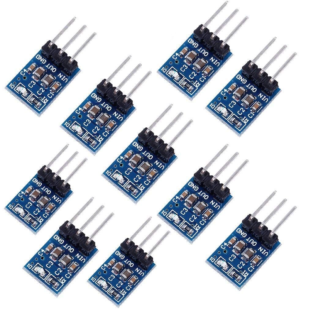 10pcs AMS1117-3.3 DC-DC Step-Down Power Module AMS1117-3.3V Buck Module LDO 800MA