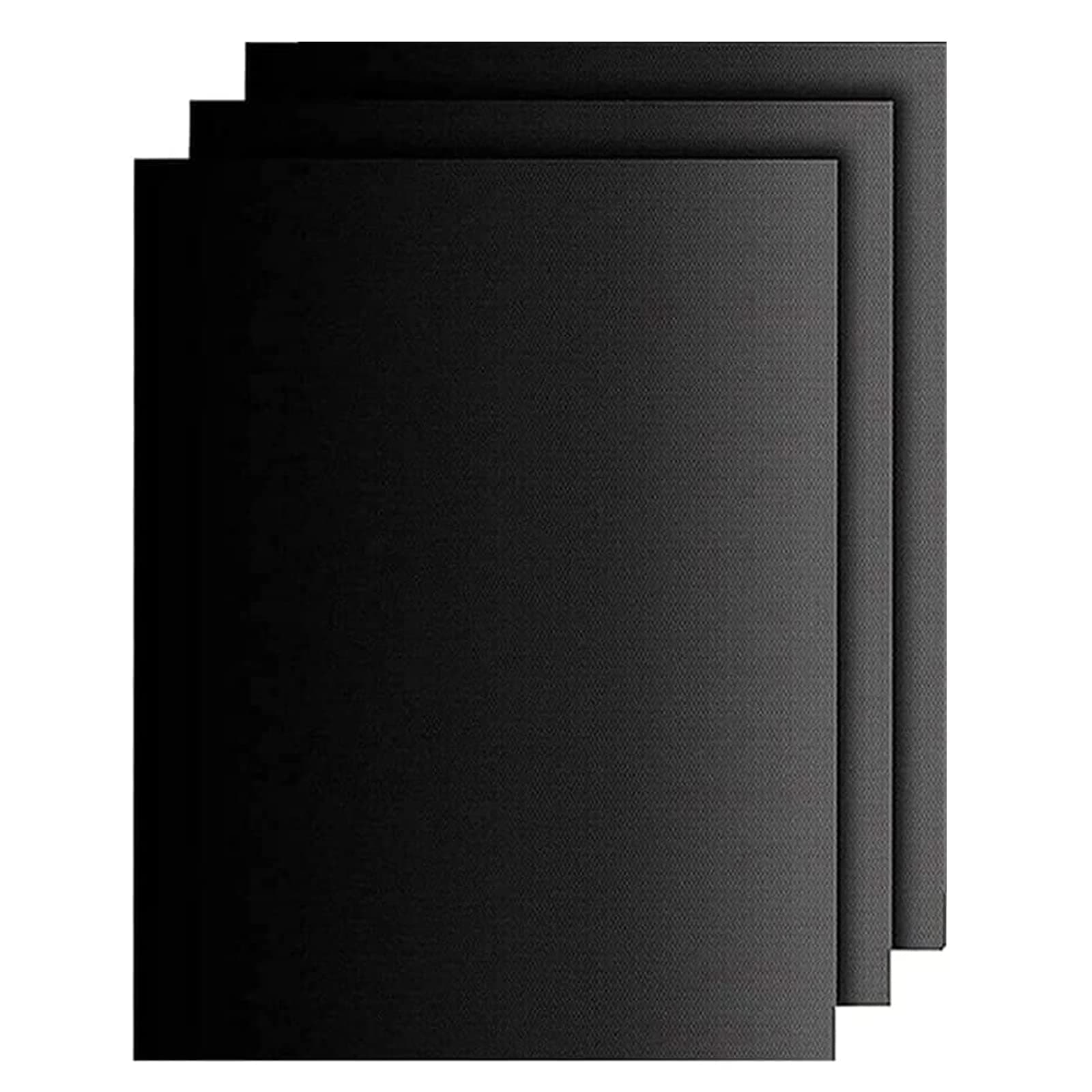 Large Oven Liners，3 Pack Heavy Duty Teflon Oven Liners,BBQ Grill Mats for Bottom of Oven for Gas, Electric and Fan Assisted Ovens，Baking Mat, Oven Protector Sheets，Reusable, Washable（Black，40x32cm）