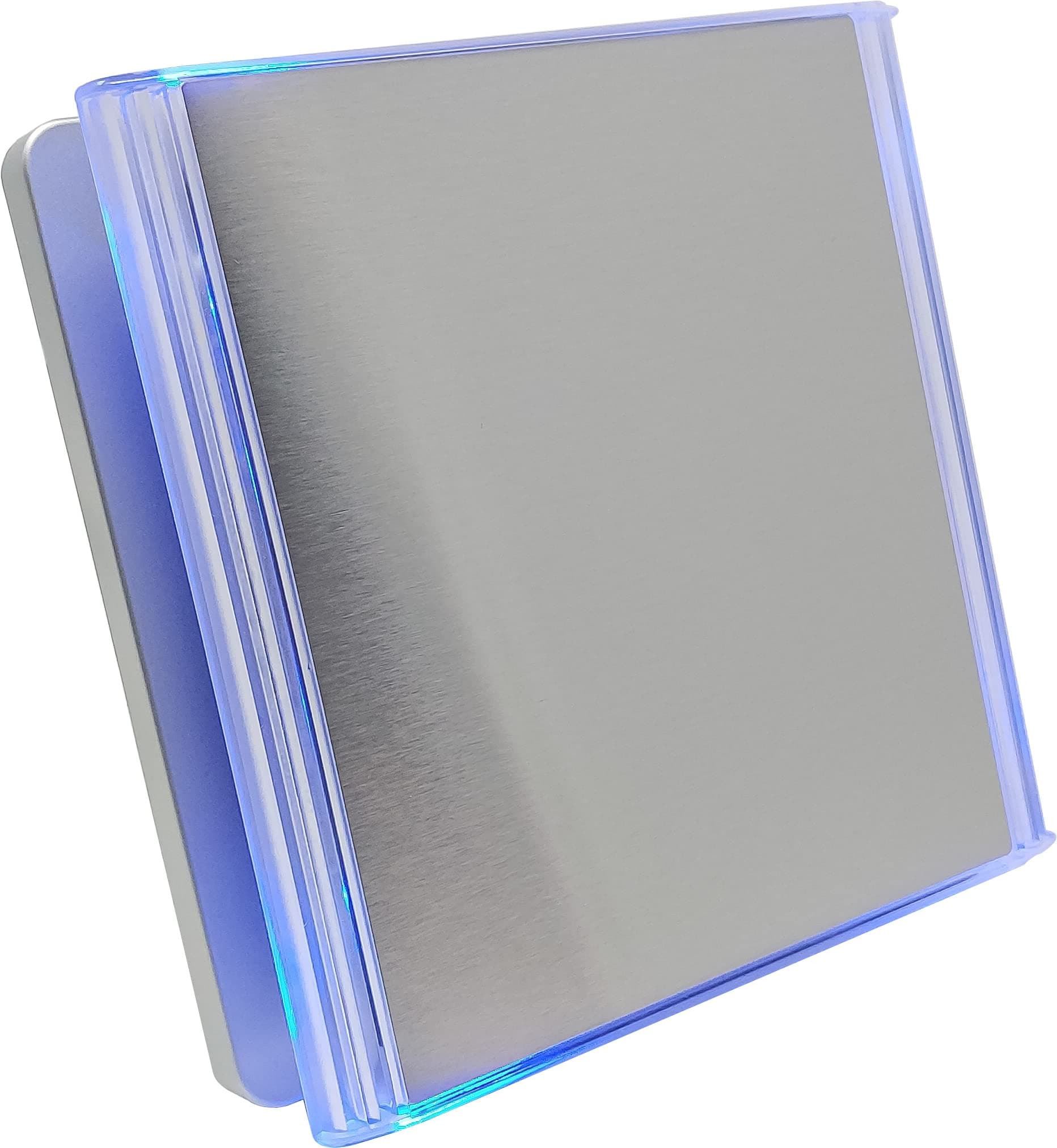 CubeTech CTQF100t Smart LED 4" Inch Bathroom Extractor Fan with Timer Overrun Delay. Stainless Steel High Airflow Silent Bathroom Fan | Toilet Ventilation | Kitchen Ceiling Extractor | Fan Shower 240v