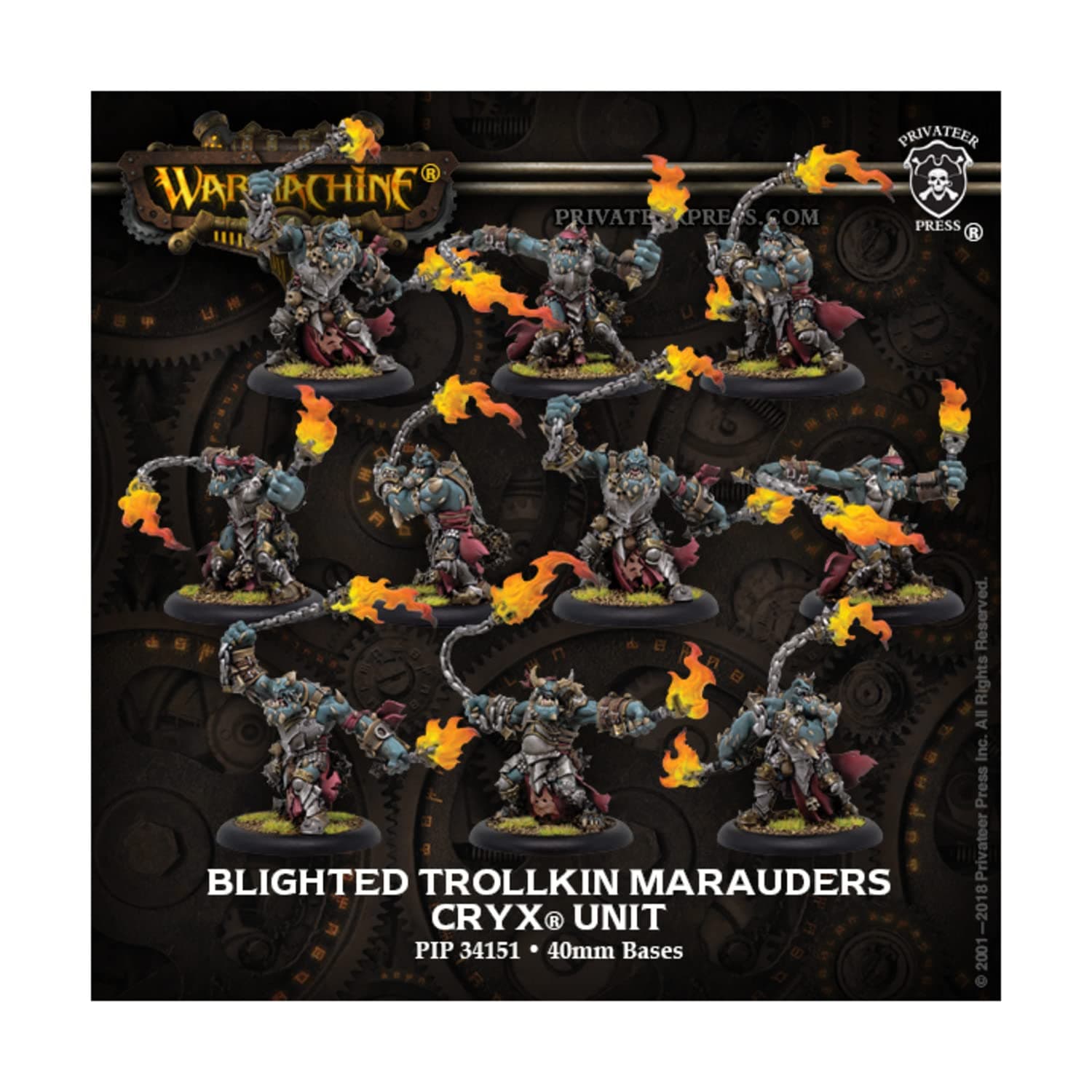 Warmachine: Cryx Blighted Trollkin Marauders Unit (10)
