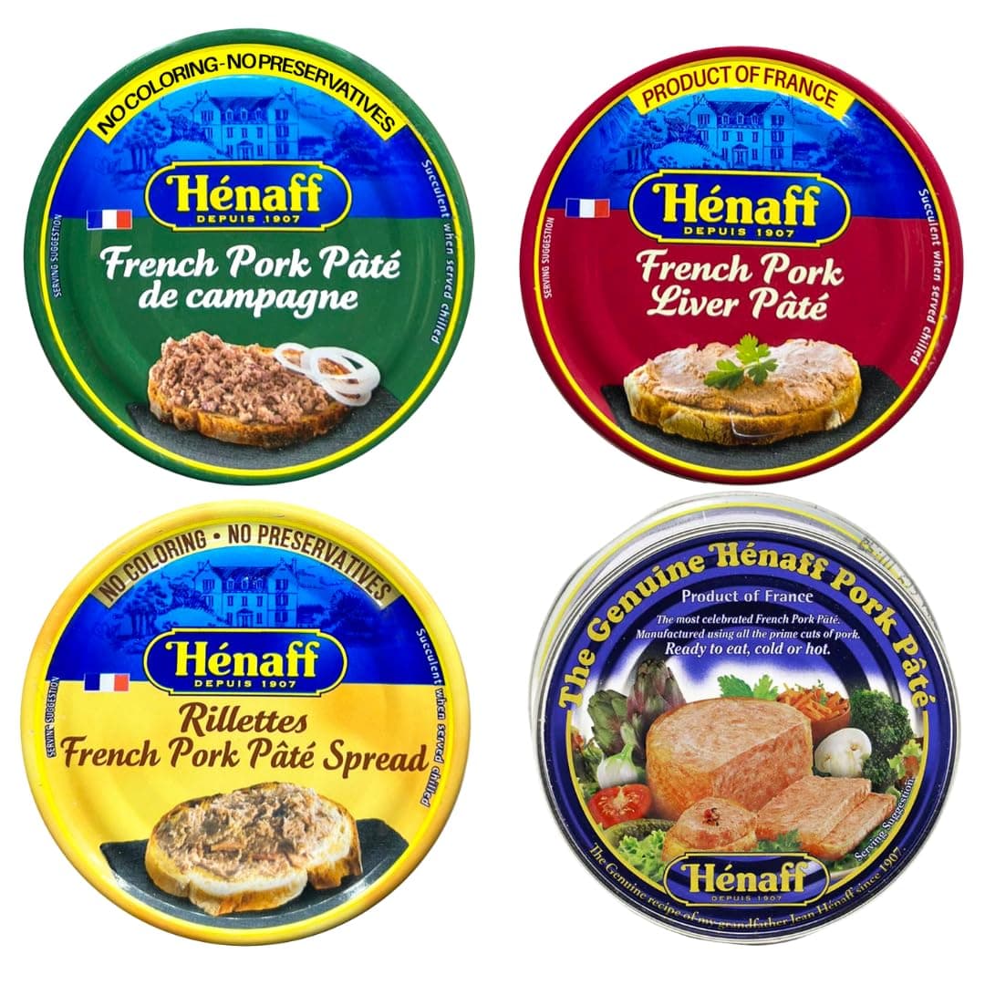 Henaff French Pate Assortment: 4 Different Pates