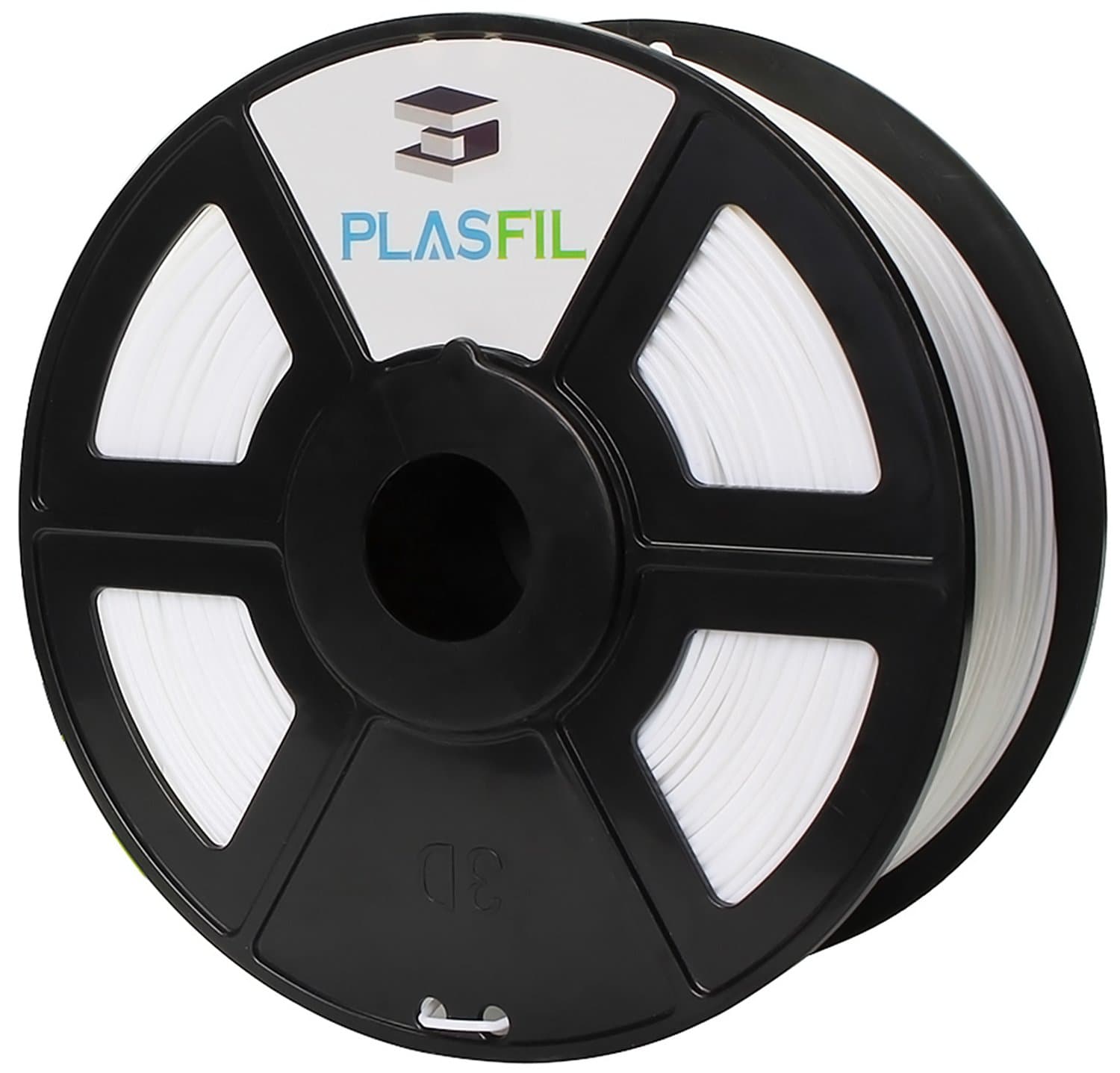 White 3D Printer Filament, Vacuumed Sealed 1.75mm PLA PRO (PLA+) Printing Filament, 1KG Spool, 0.03 mm Dimensional Accuracy, Low Odor