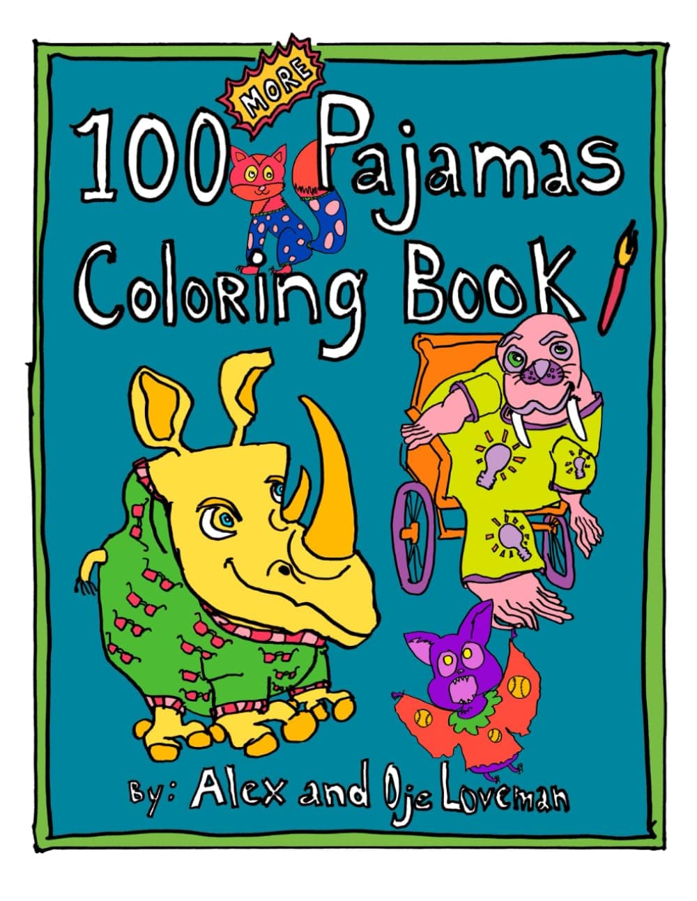 100 More Pajamas: Coloring Book