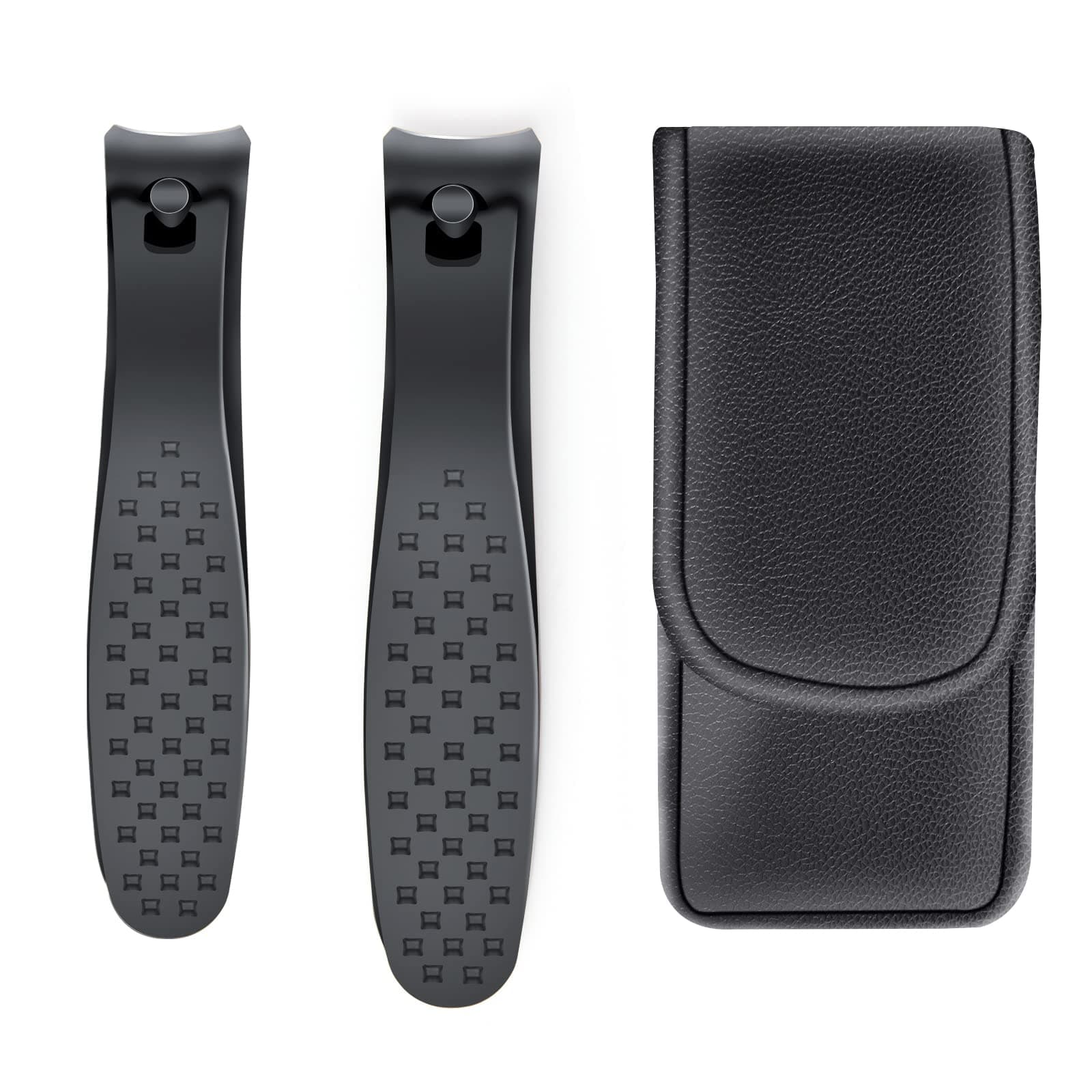 2pcs Nail clippers set Leather Case