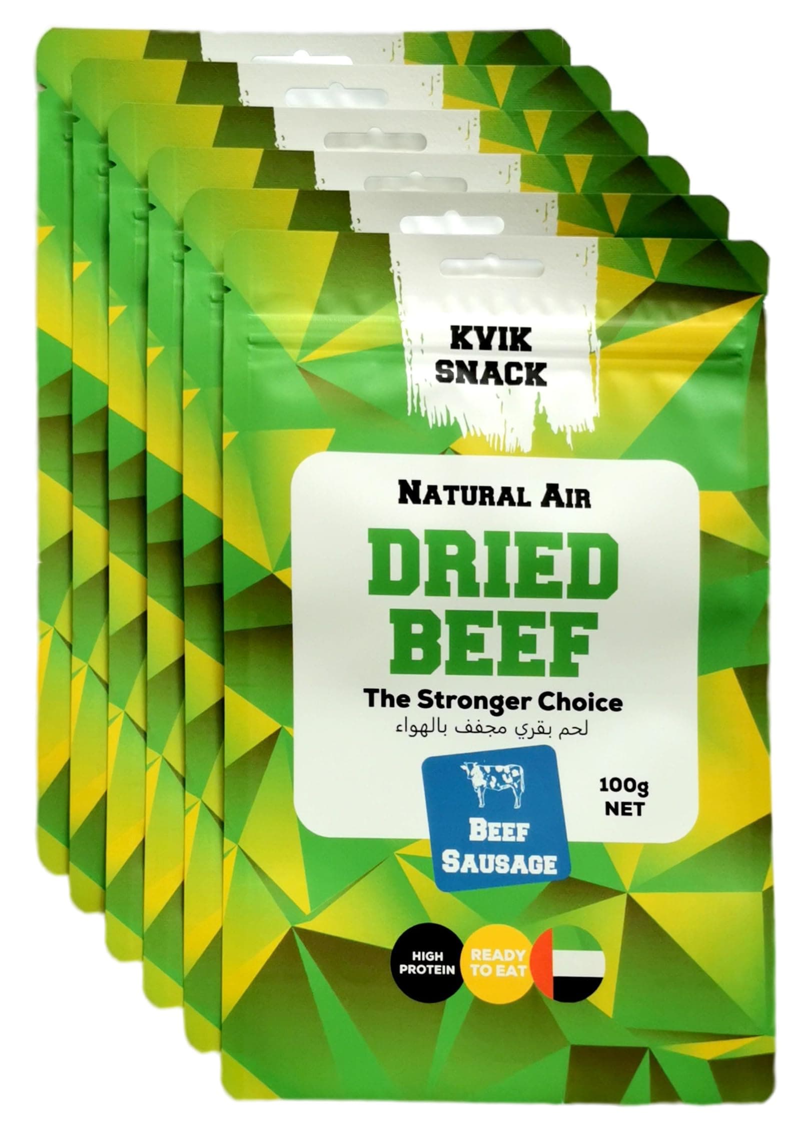 Beef Styx Six Pack | High-Protein Halal Beef Snack | 6x100Gr | Dry Wors | Naturally Air-Dried Meat