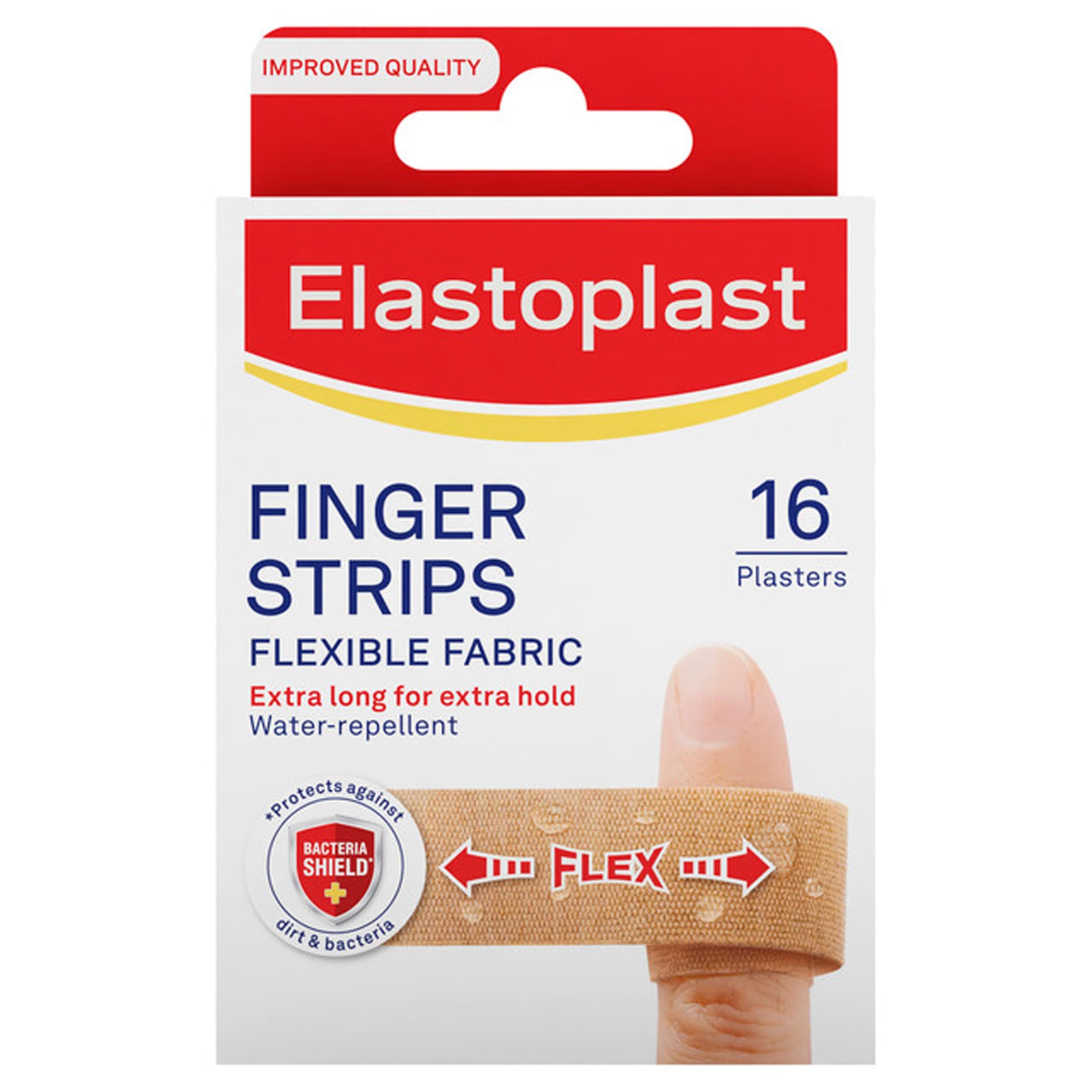 Elastoplast Finger Strip Plasters, 16 Plasters