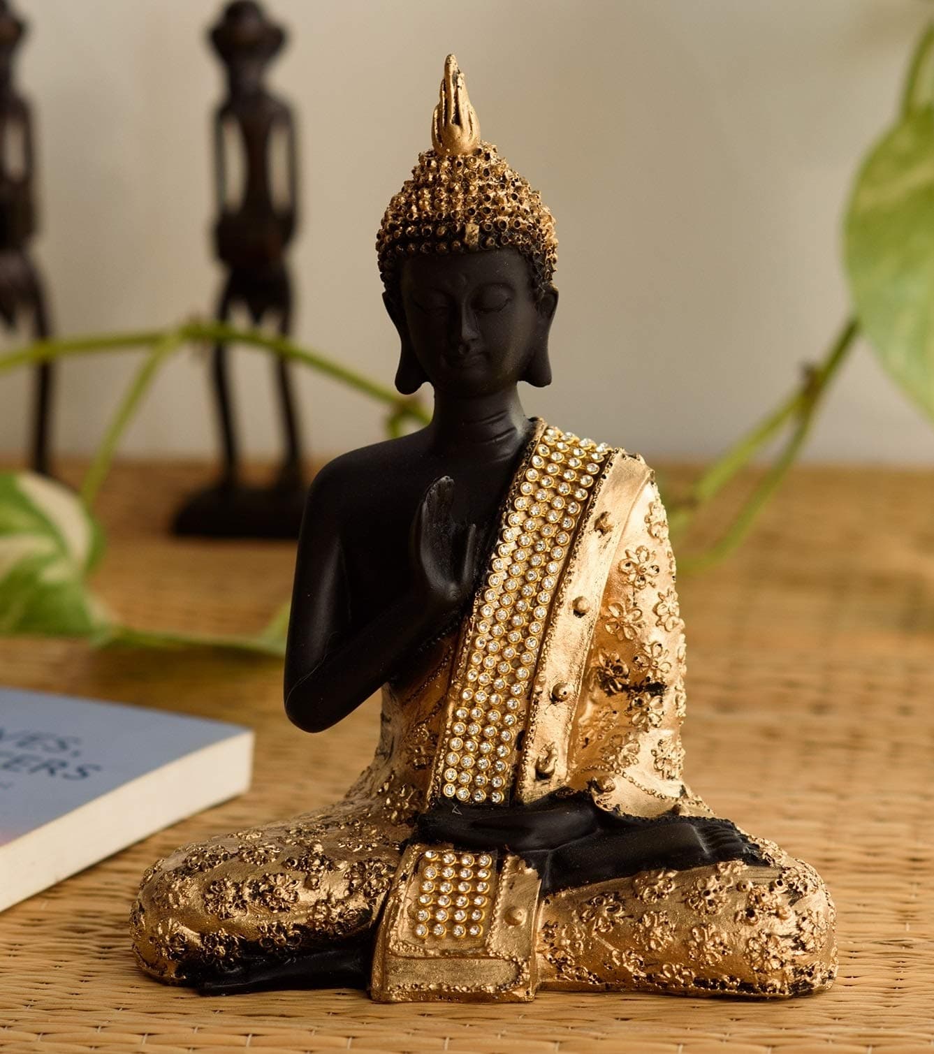 eCraftIndia Handcrafted Meditating Blessing Buddha