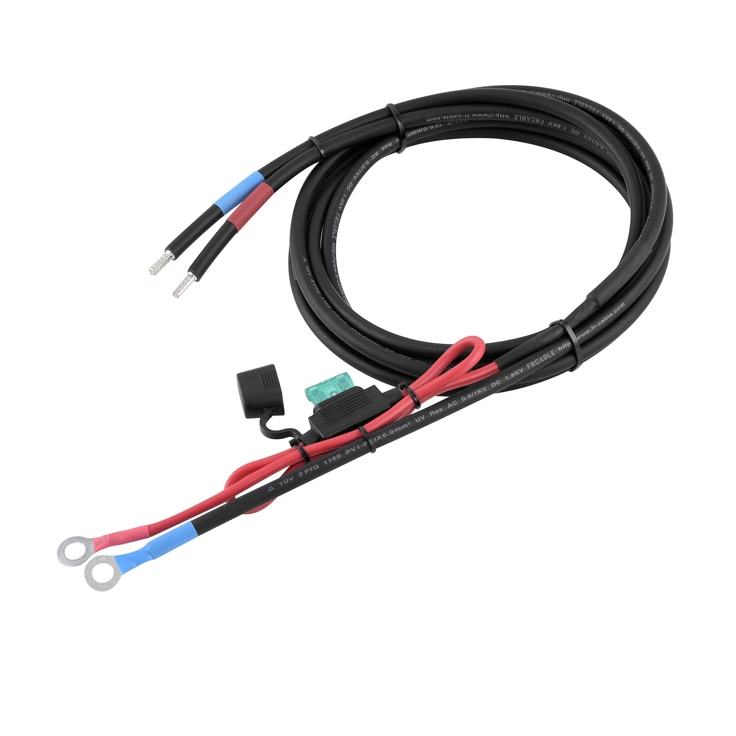 Njoysolar 6 mm² Battery Cable Solar Charge Controller and Battery with Fuse M8 Ring Eyelets (30)