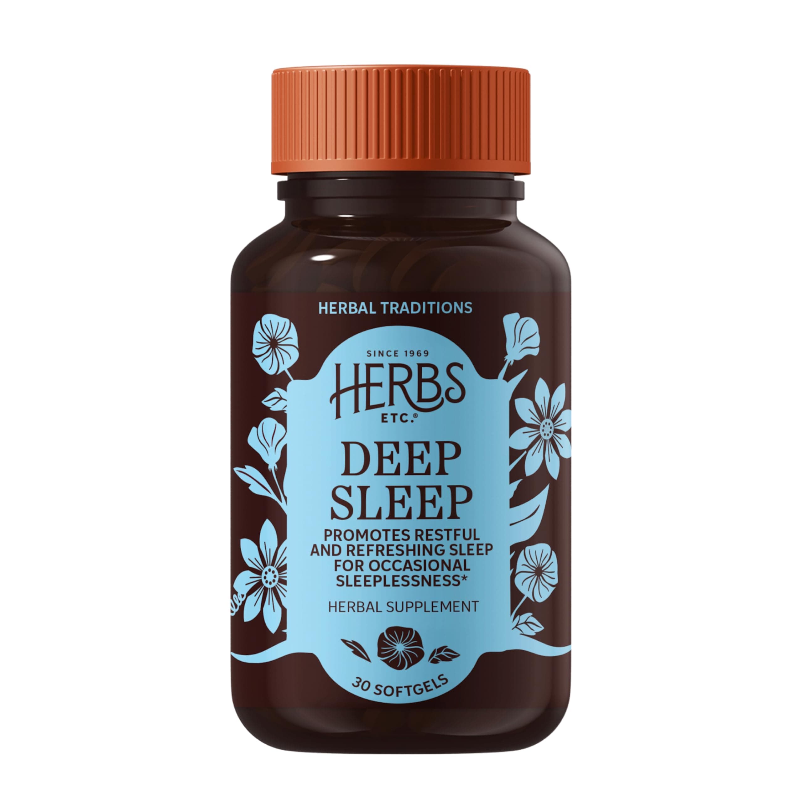 Deep Sleep Softgels - Herbal Sleep Support Supplement - Rest & Calming Support with Passionflower, Chamomile & Lemon Balm - 30 Softgels (30 Servings)