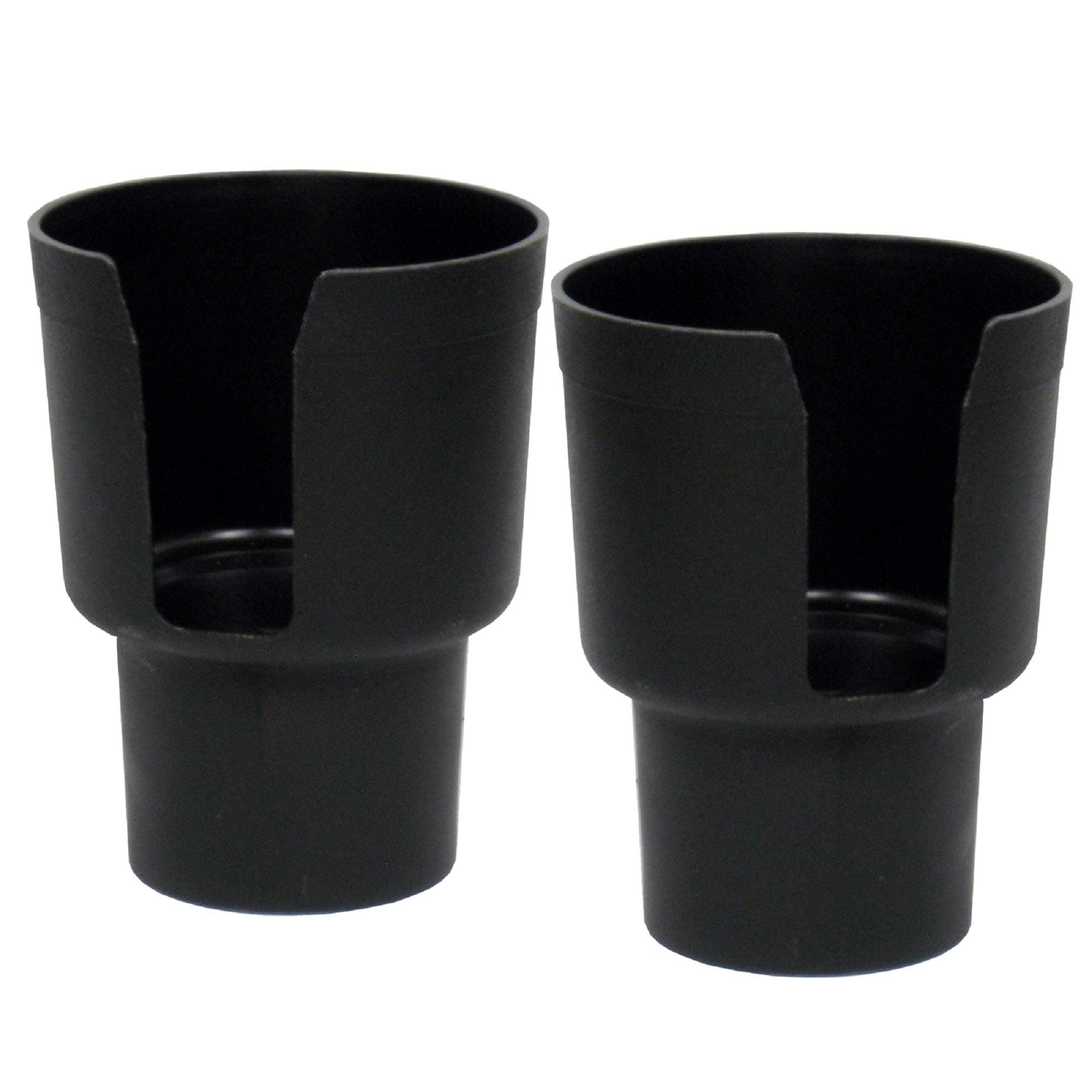 Gadjit Cup Keeper 2-Pack - Car Cup Holder Adapter (Black) Expands Cup Holders to Hold Mugs, Convenience Store Cups, Water + Soda Bottles with up to 3.25" diameter, Fits Yeti Rambler 20 oz 30 oz