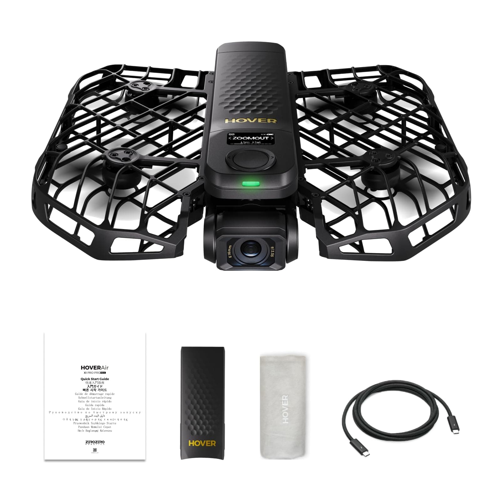 HOVERAir X1 PROMAX 8K Action Flying Camera, Foldable Drone with Camera with 42 KM/H Follow Speed, 10+ Fully Automatic Flight Modes, Fly Anywhere with OmniTerrain, SmoothCapture 2.0(Standard)