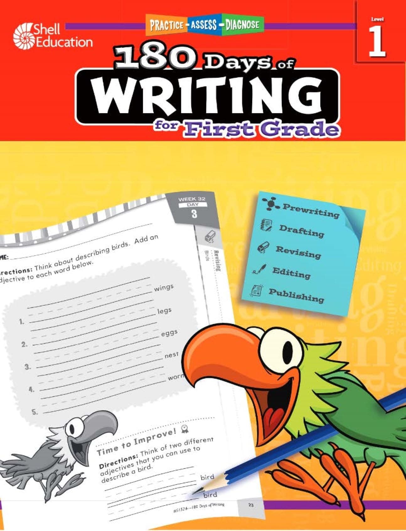 180 Days(tm) Writing for First Grade: Practice, Assess, Diagnose (180 Days of Practice) Paperback – Teacher's Edition, October 1, 2015