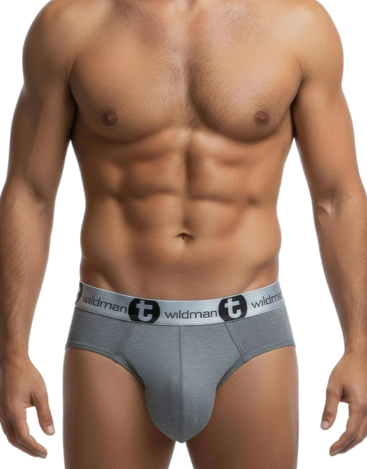 Modal Big Boy Pouch Brief Silver Gray