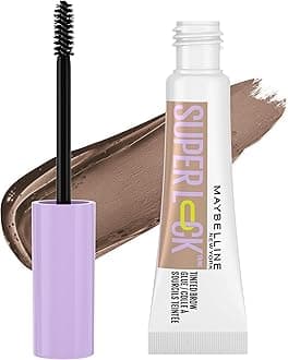 Super Lock Brow Glue Eyebrow Gel, Lightweight and Waterproof Tinted Brow Gel For Up To 24HR Hold, Taupe, 1 Count