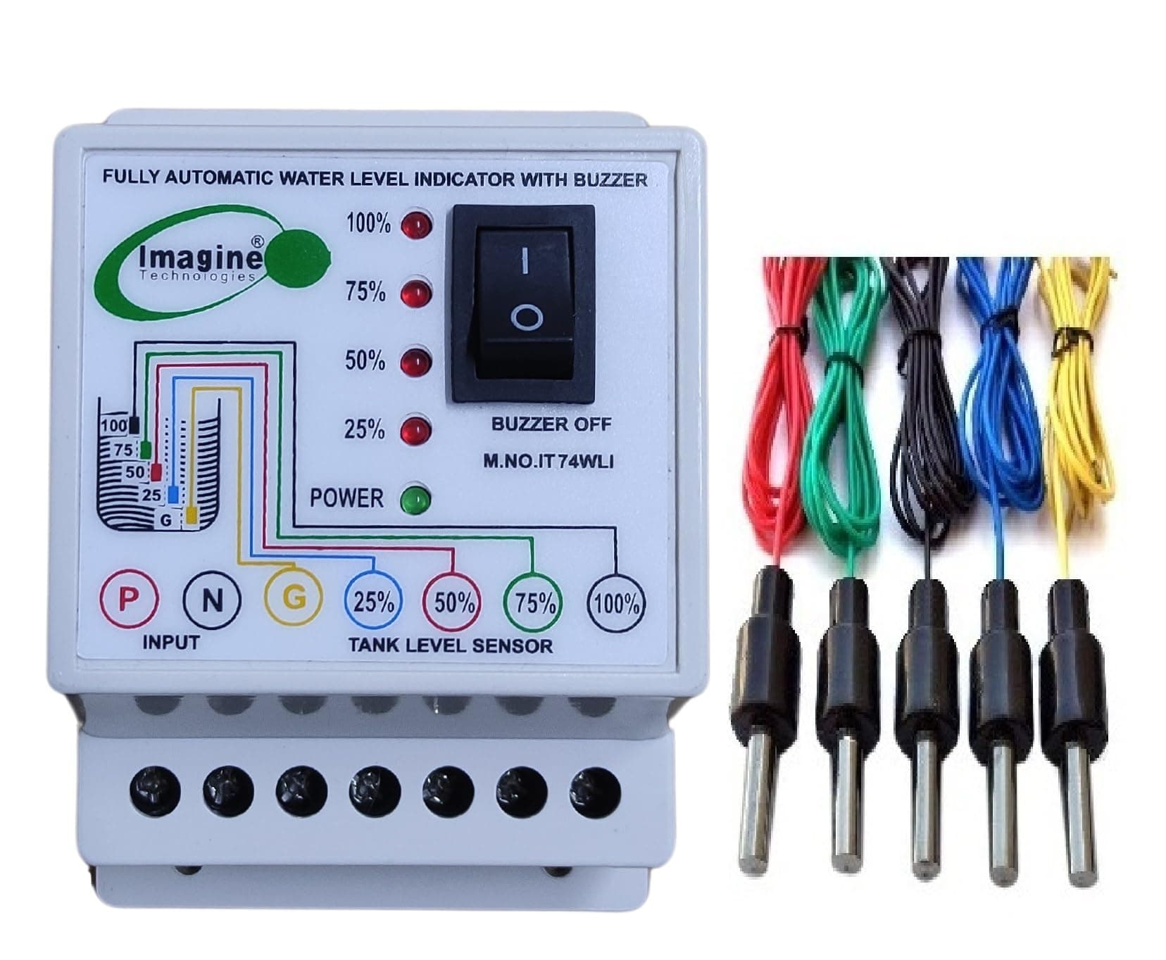 imagine technologies ABS Water Level Indicator with Alarm on Tank Full