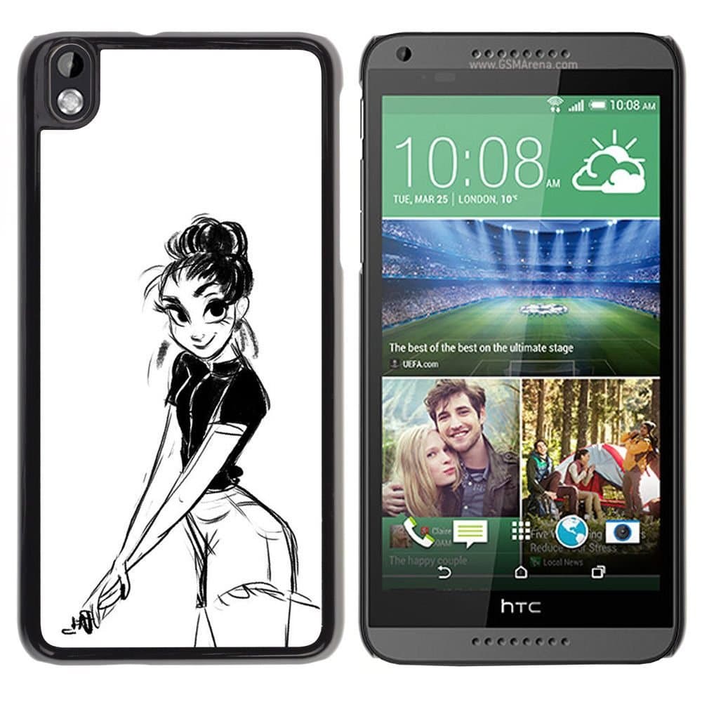 All Phone Most Case / Hard PC Metal piece Shell Slim Cover Protective Case for HTC DESIRE 816 Girl Pencil Drawing Sexy Look Shorts Big Eyes