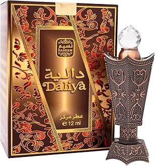 NASEEM Daliya Perfume Oil 12ml - Subtle Eau De Parfum for Men & Women, Long Lasting Arabian Attar Fragrance with Fresh Citrus, Amber & Musk, Ideal for Everyday & Special Occasions