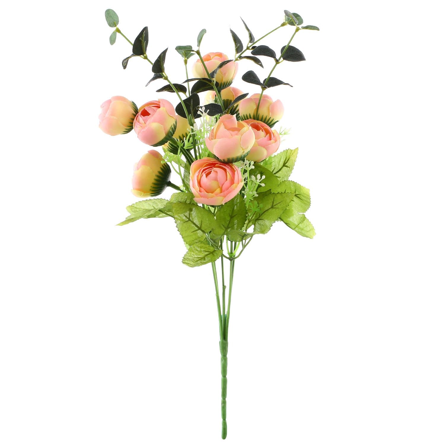 10 Heads Bouquet Artificial Peony Flower Spring Tea Rose Hydrangea Decor