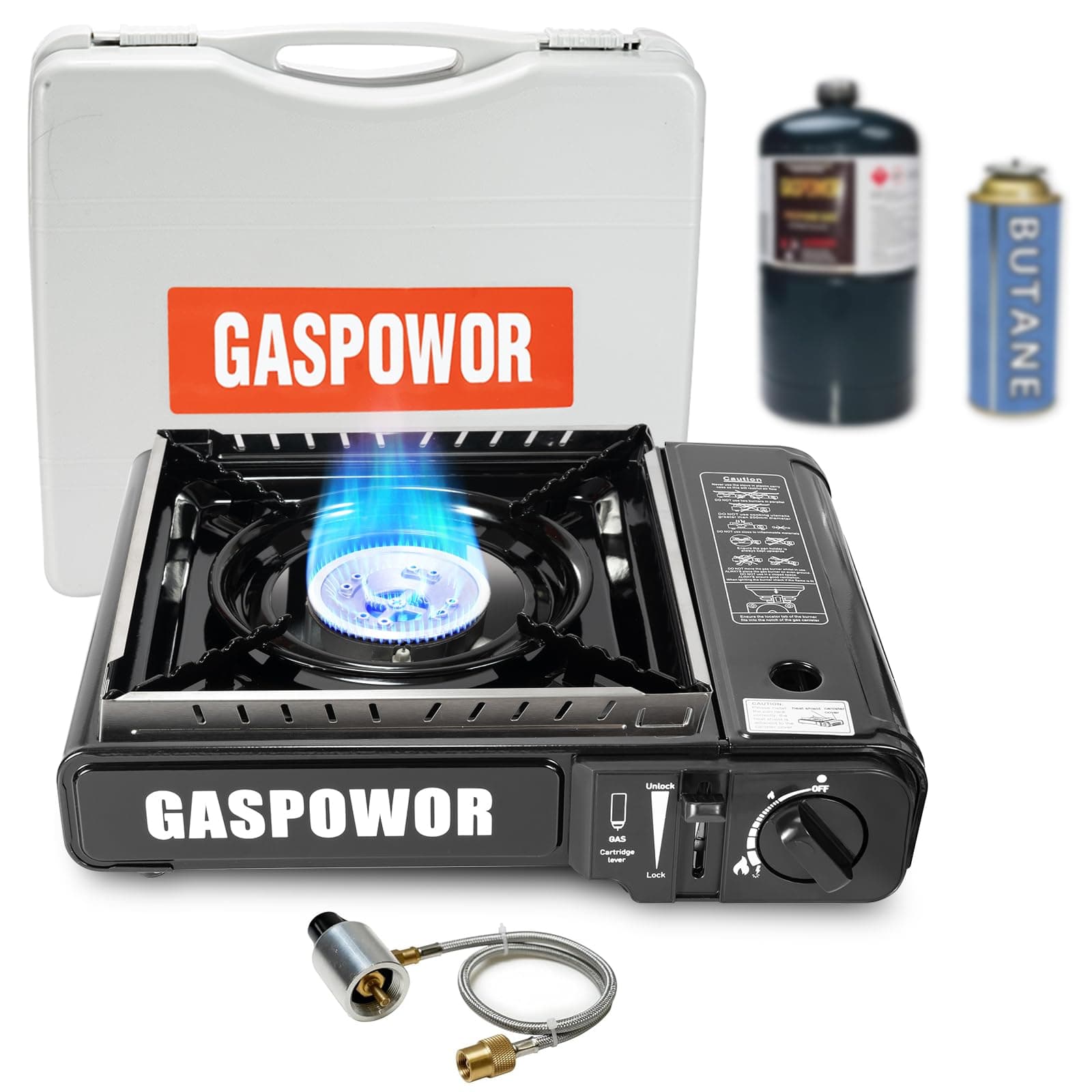 Propane or Butane Stove with Windblocker