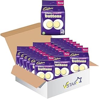 VSTARAll Chocolate Bars Collection (Dairy Milk Buttons White Bag 95g, Half Box)