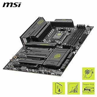 MSI MAG X870E Tomahawk WiFi ATX Motherboard - Supports AMD Ryzen 9000/8000/7000, AM5-80A SPS VRM, DDR5 Memory Boost 8400+ MT/s (OC), PCIe 5.0 x16, M.2 Gen5, Wi-FI 7, 5G LAN
