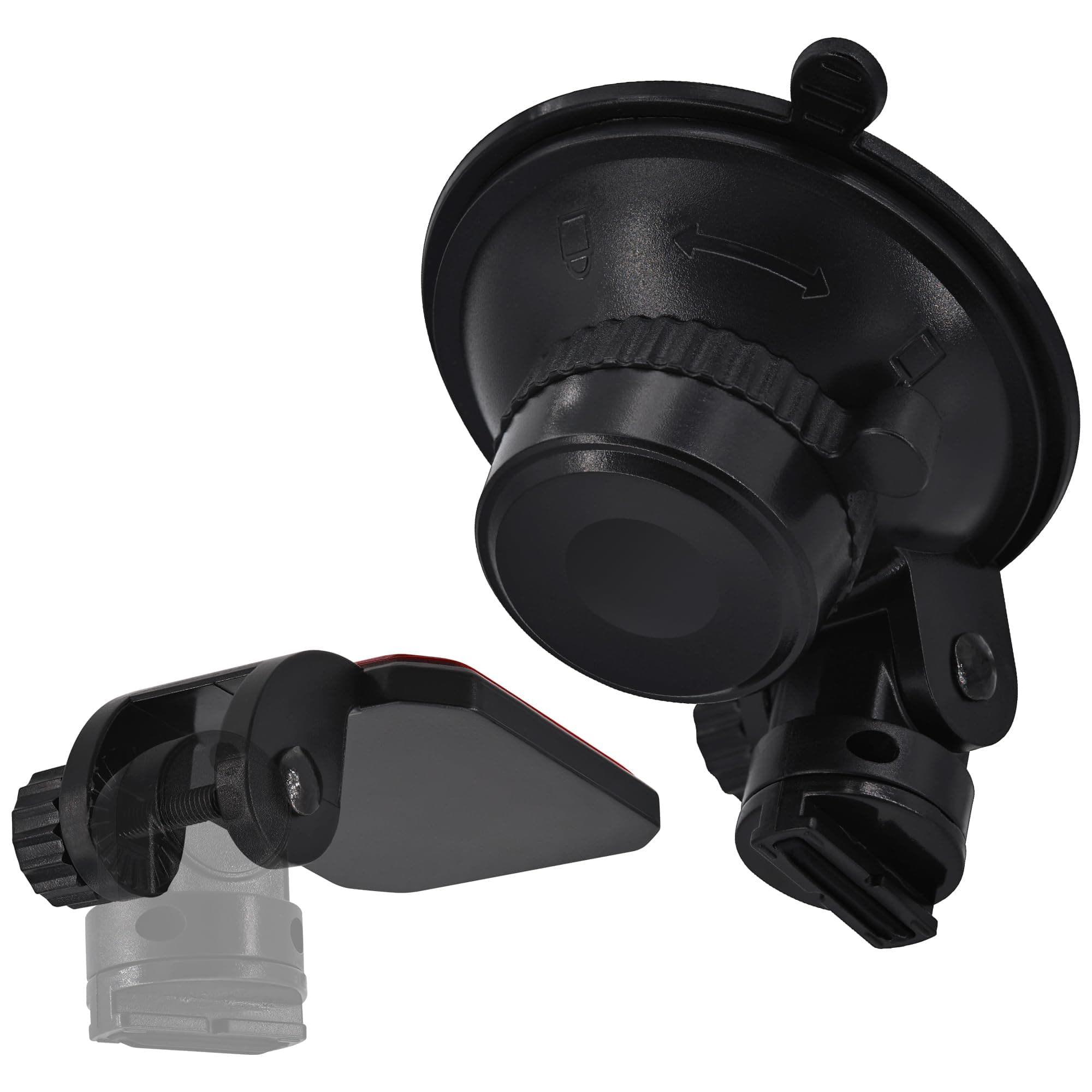 Windshield Suction Cup Mount Holder & Dashboard Adhesive Sticky Mounting Bracket Compatible with Rove R2-4K, R2-4K PRO, Stealth 4K, Stealth 4K PRO Dash Cam Series