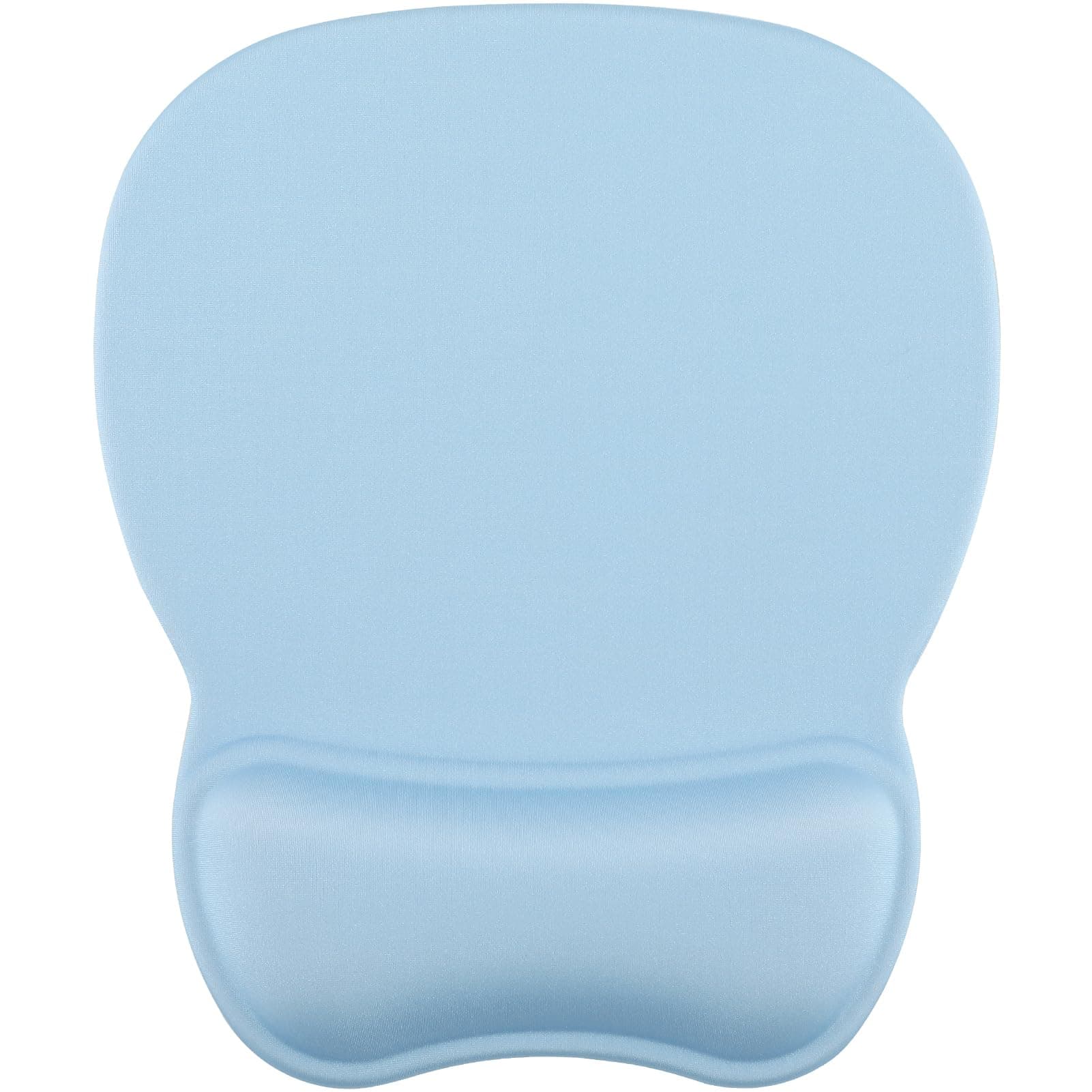 MROCO Ergonomic Mouse Pad with Wrist Support Gel Mouse Pad with Wrist Rest, Comfortable Computer Mouse Pad for Laptop, Pain Relief Mousepad for Office & Home, 9.4 x 8.1 in, Sky Blue
