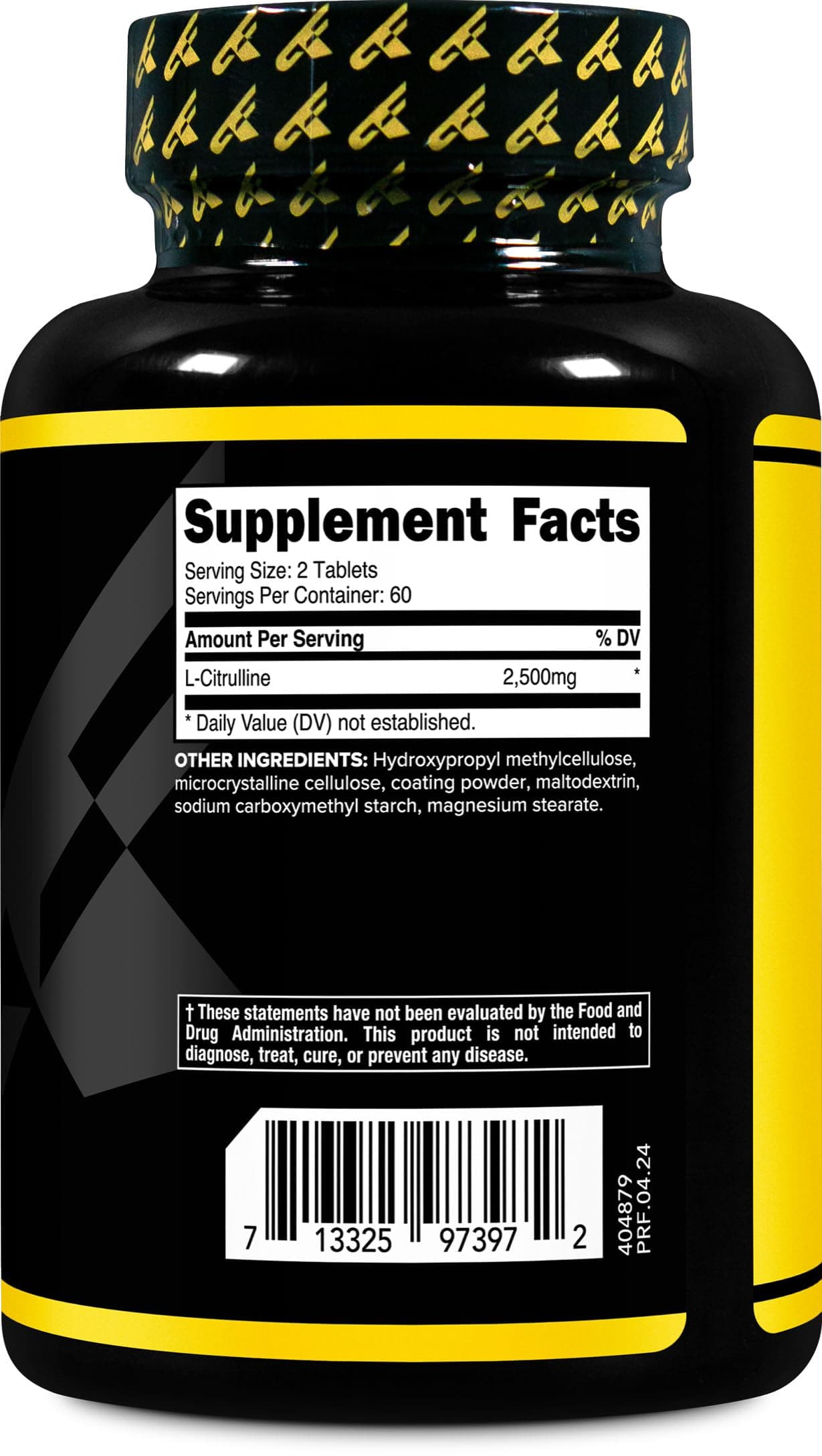 Primaforce L-Citrulline 2500mg, 120 Tablets, 60 Servings