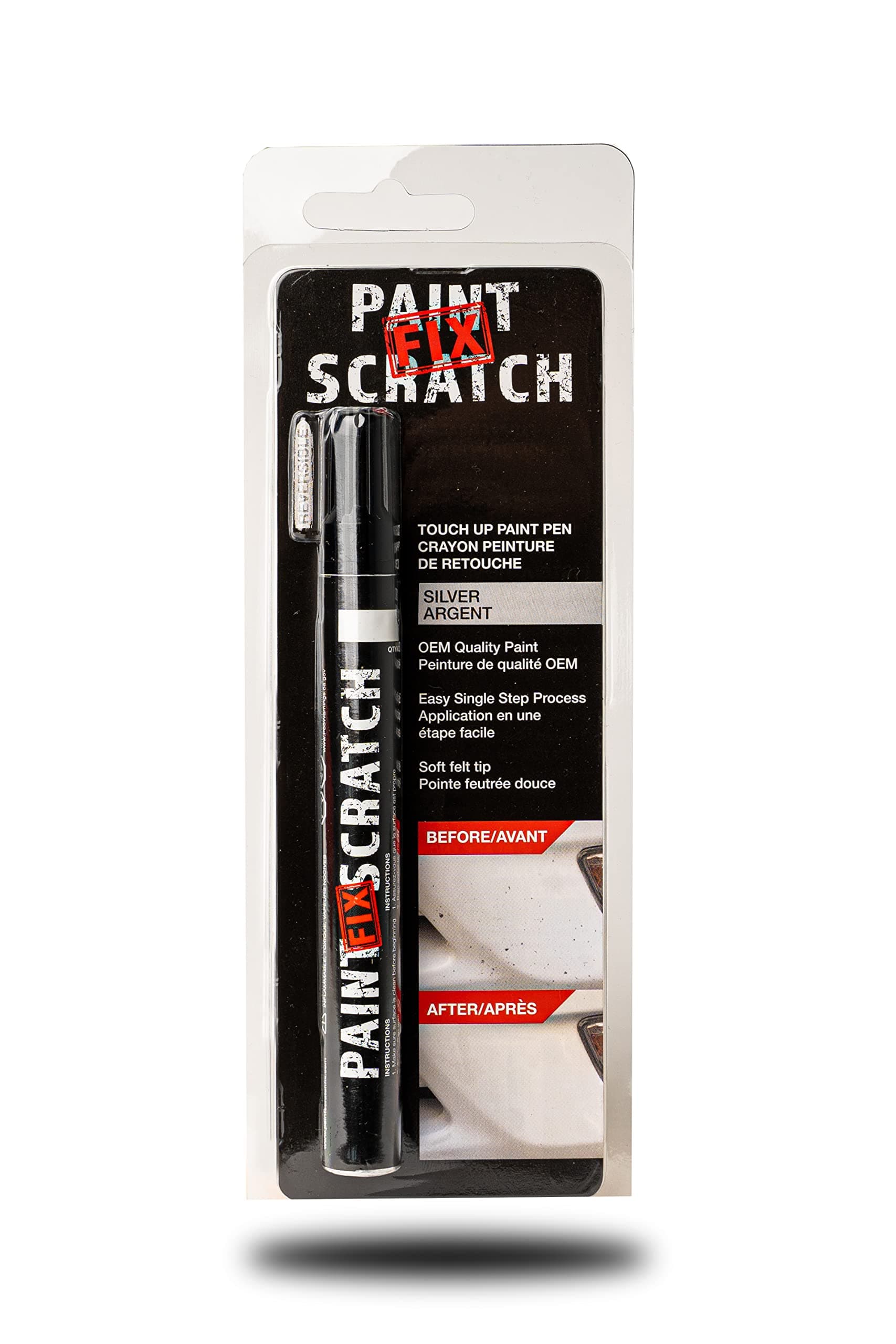 Wheel Scratch Fix Paint Fast Quick And Easy Car Touch Up Universal Colors SILVER
