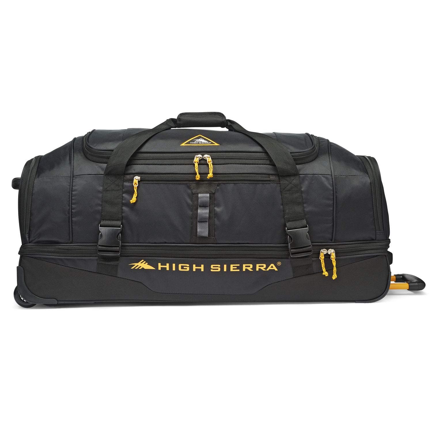 High Sierra Pathway 36-Inch Wheeled Drop-Bottom Duffel - Extra-large Rolling Duffel Bag with Wheels - Men's Wheeled Duffel Bag with Retractable Handle
