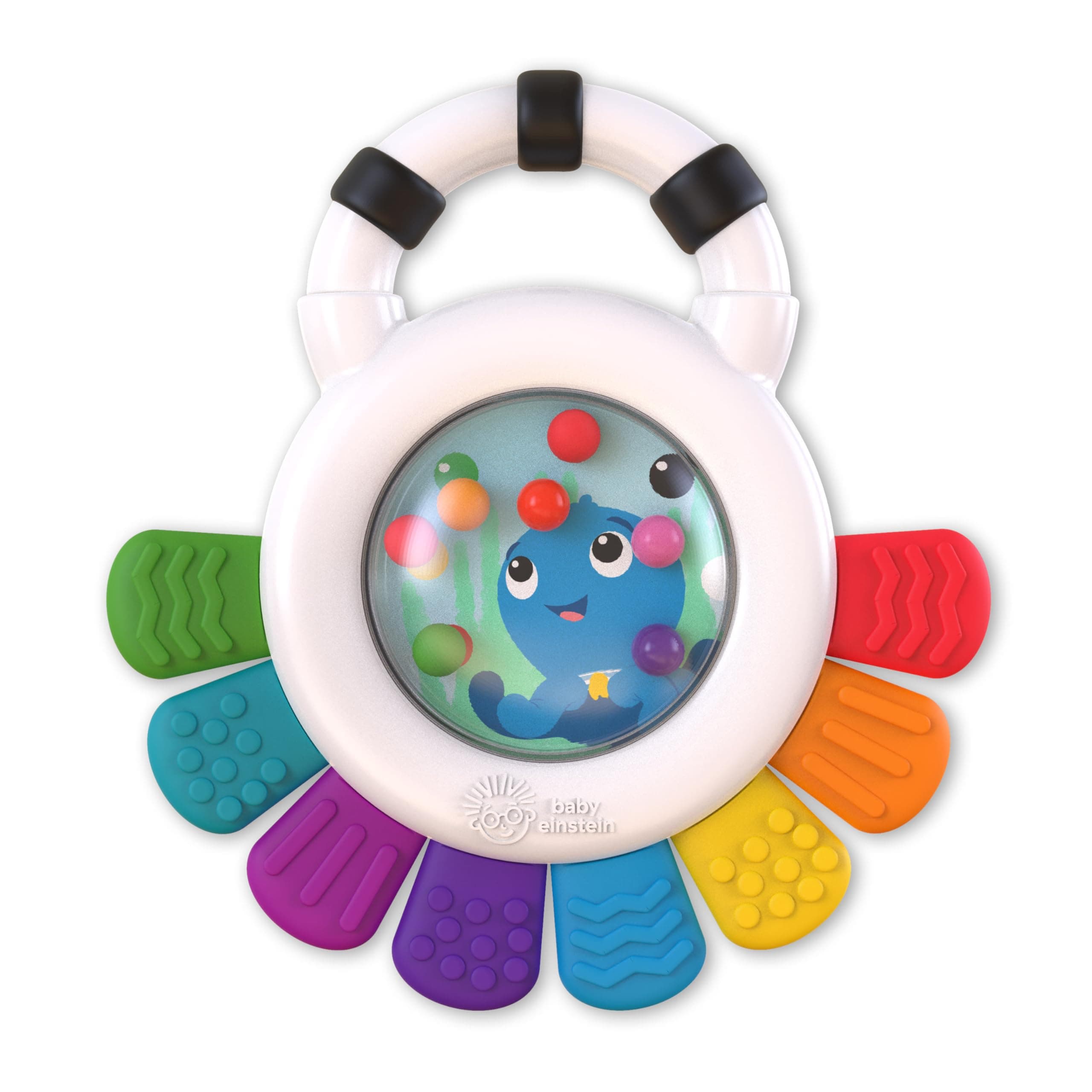 Outstanding Opus The Octopus, Sensory Rattle and Teether Multi-Use Toy, BPA Free and Chillable, 3 Months and up, 1pk