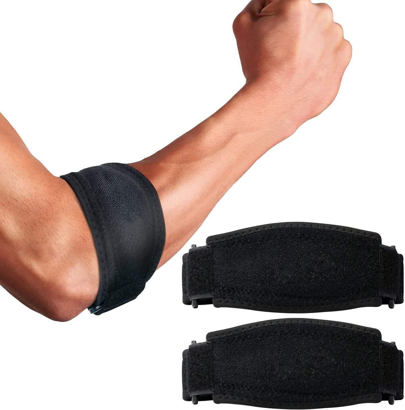 Elbow Brace, Elbow Support Strap with Compression Pad for Tennis Golfers Counterforce Elbow Strap for Tennis & Golfer's Elbow Pain Relief