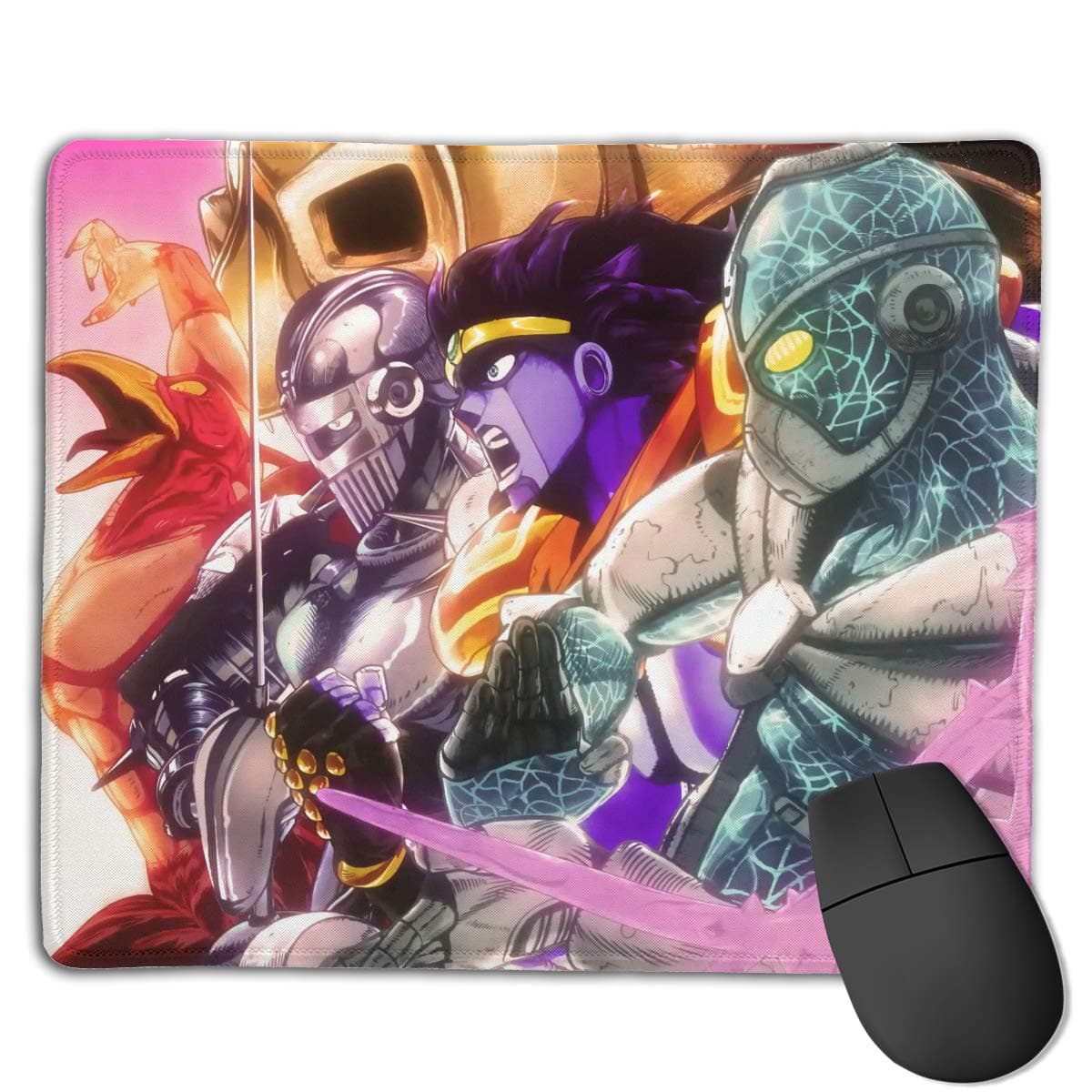 JoJ/o's Mouse Pad Bizarre Anime Adventure Non-Slip Mouse Pad Rectangle Rubber Anime Mouse Pad Gaming Mouse Pad 8.6x7.1 Inch(22x18 cm)