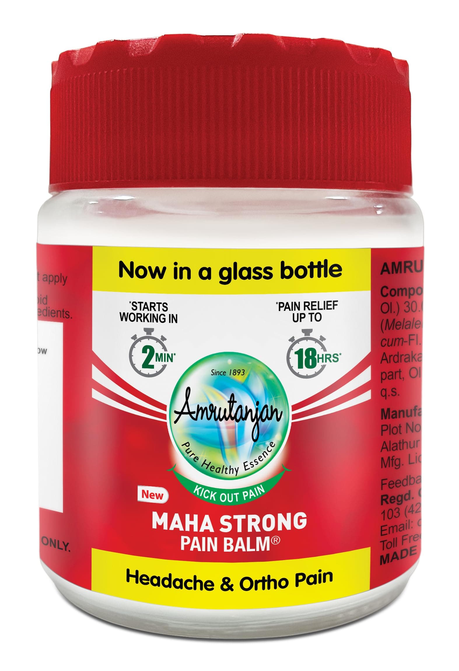 AMRUTANJAN MAHA Strong Pain Balm - 48g