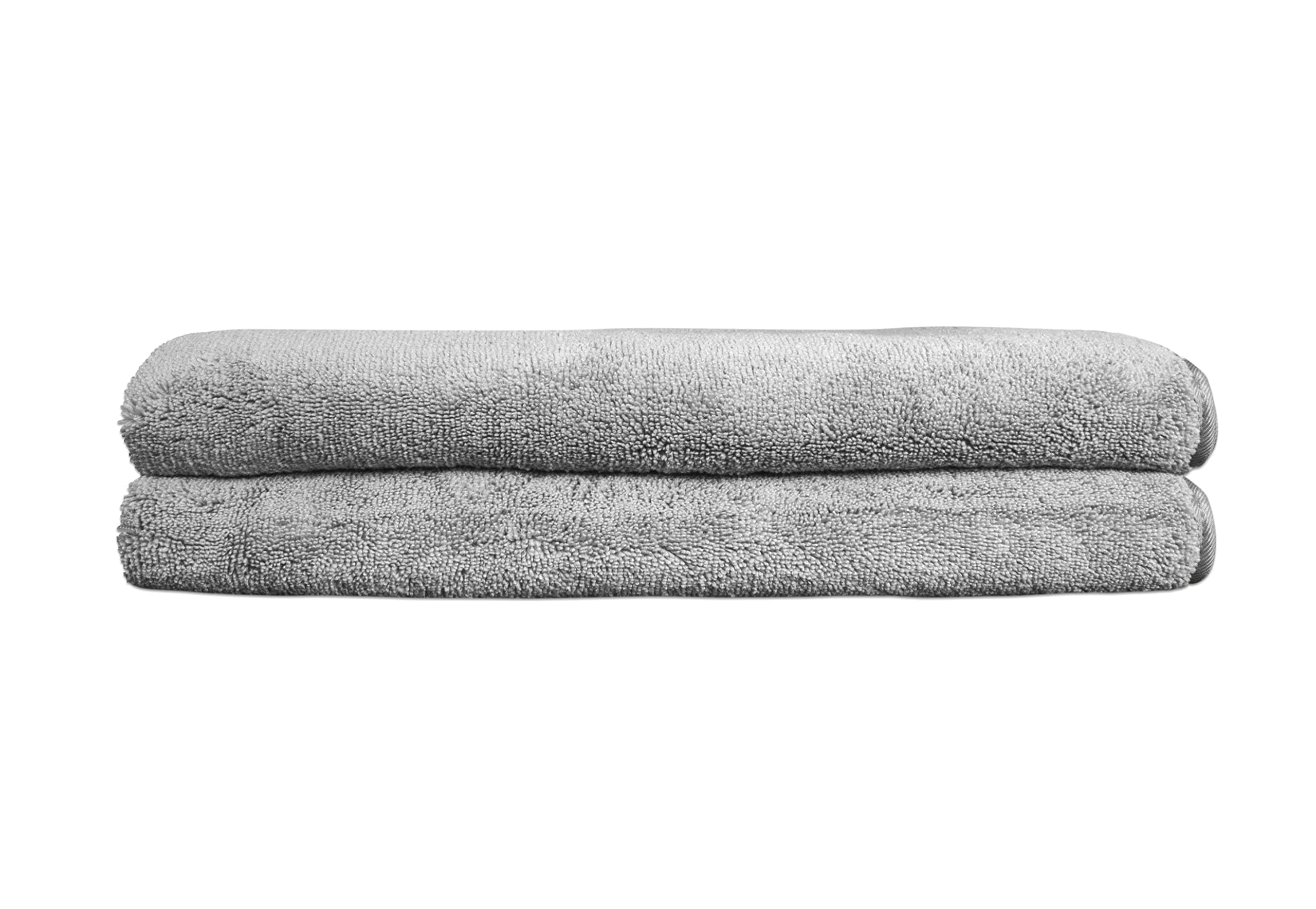Eurow Fast Drying Microfiber Body and Bath Towels, 30 by 60 Inches, Gray, 2 Pack