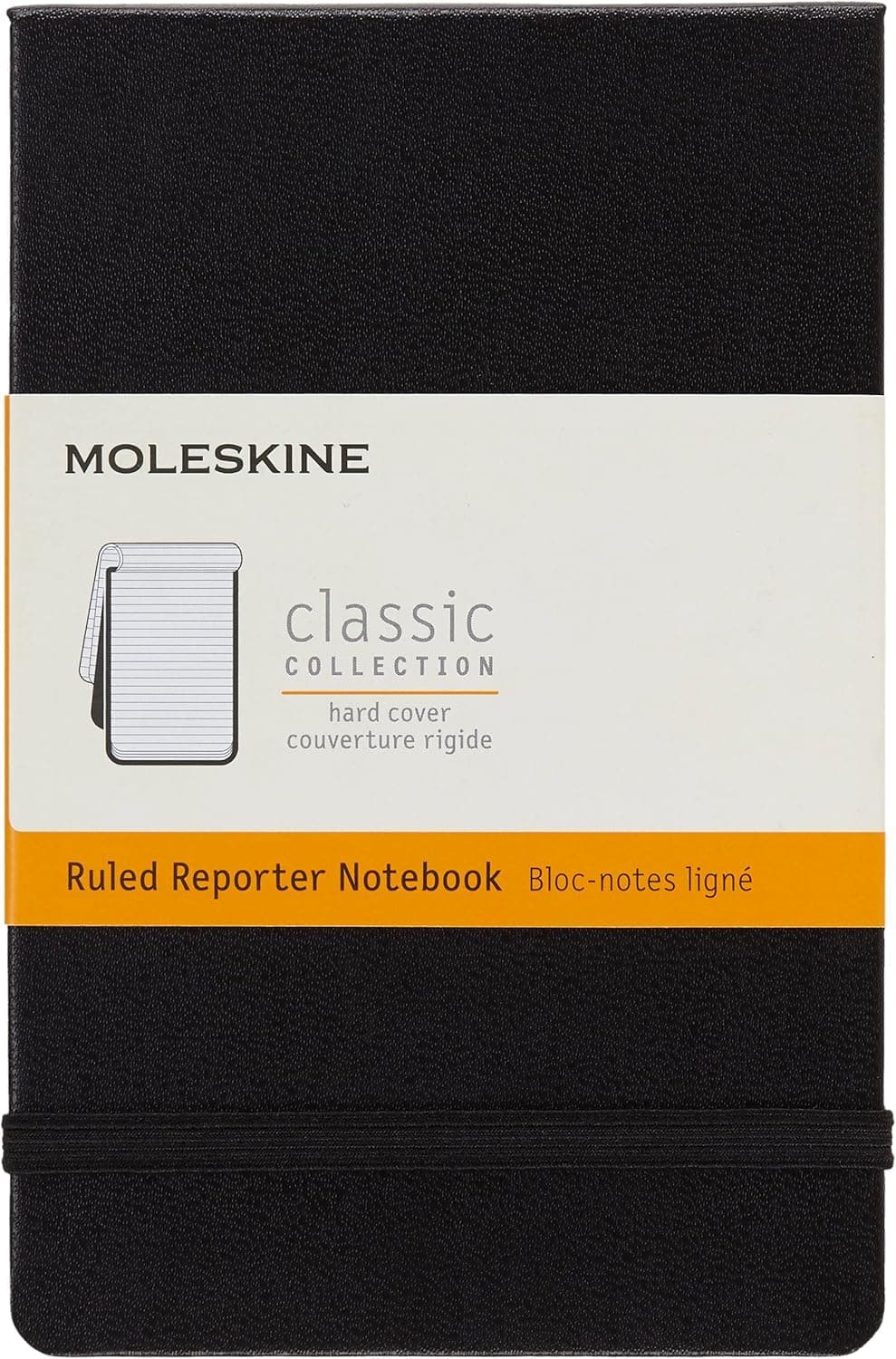 Moleskine Classic Notebook, Hard Cover, Pocket (3.5" x 5.5") Ruled/Lined, Black