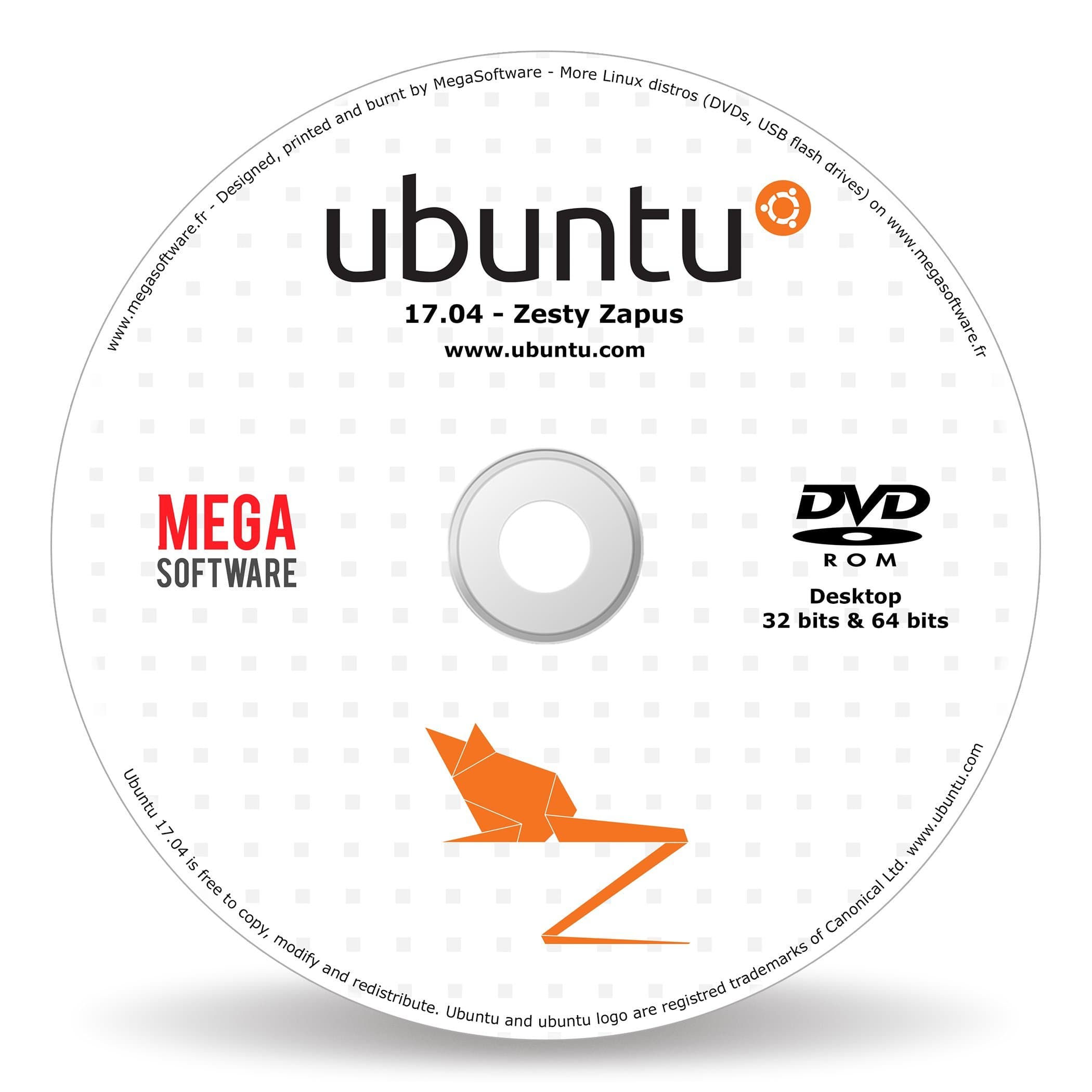 Ubuntu 17.04 Live - Desktop - 32 & 64 bits - DVD