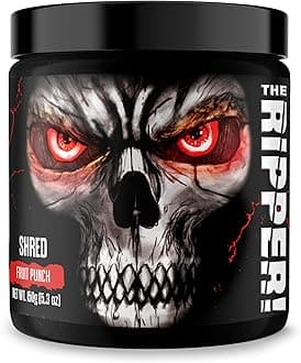 JNX SPORTS The Ripper! Fat Burner Pre Workout for Men & Women – Thermogenic Fat Burning Powder & Appetite Suppressant, Boost Energy & Endurance – Fruit Punch, 30 Servings