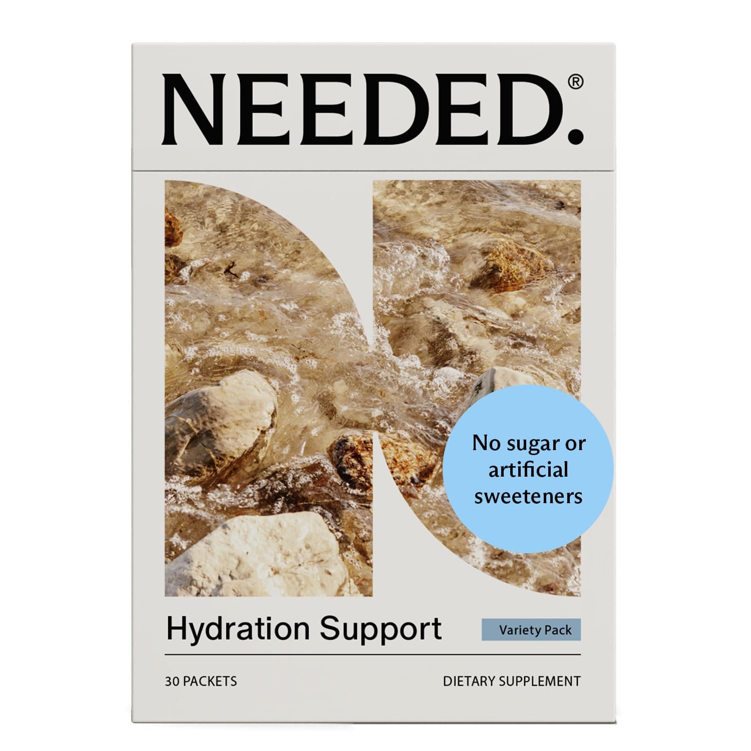 Needed. Hydration Support with Electrolytes & Trace Minerals – Electrolytes for Pregnancy & During Lactation - 30 Hydration Packets Lightly Sweetened with Real Fruit, Variety