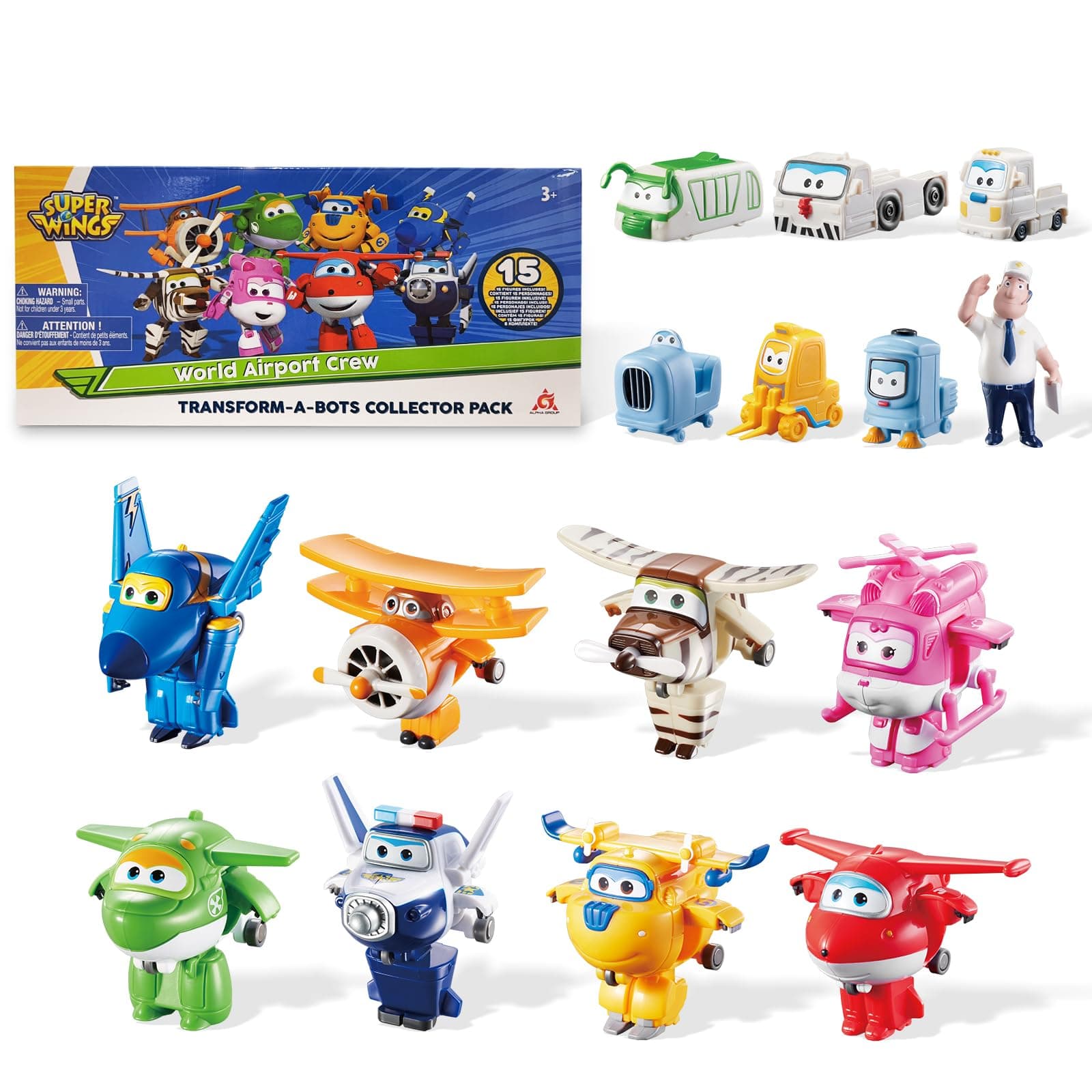 Super Wings Transform-a-Bots Collectors Pack - 2" Scale