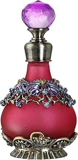 YUFENG 25ml Purple Vintage Refillable Crystal Decor Perfume Bottle